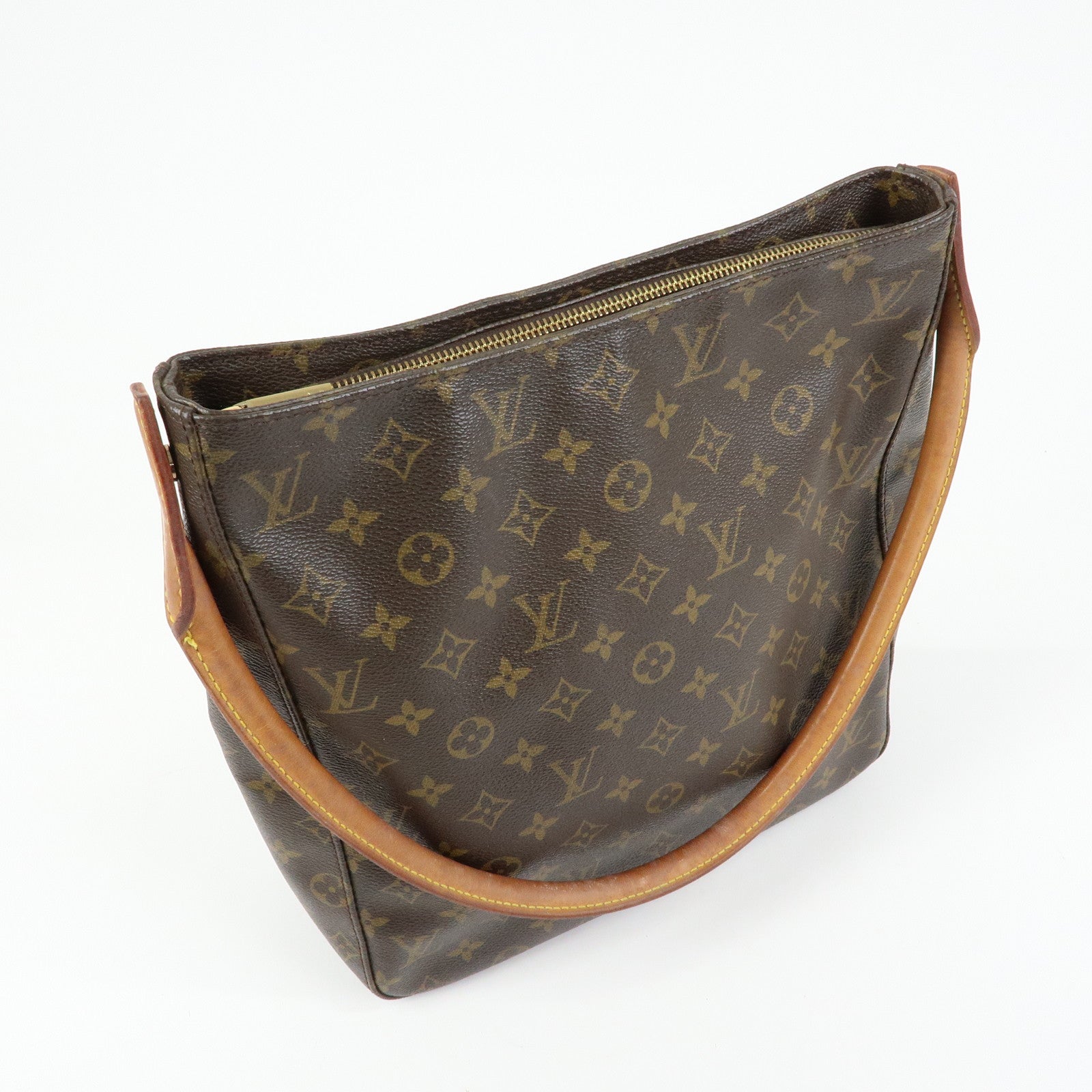 Louis Vuitton Monogram Looping GM Shoulder Bag Brown M51145