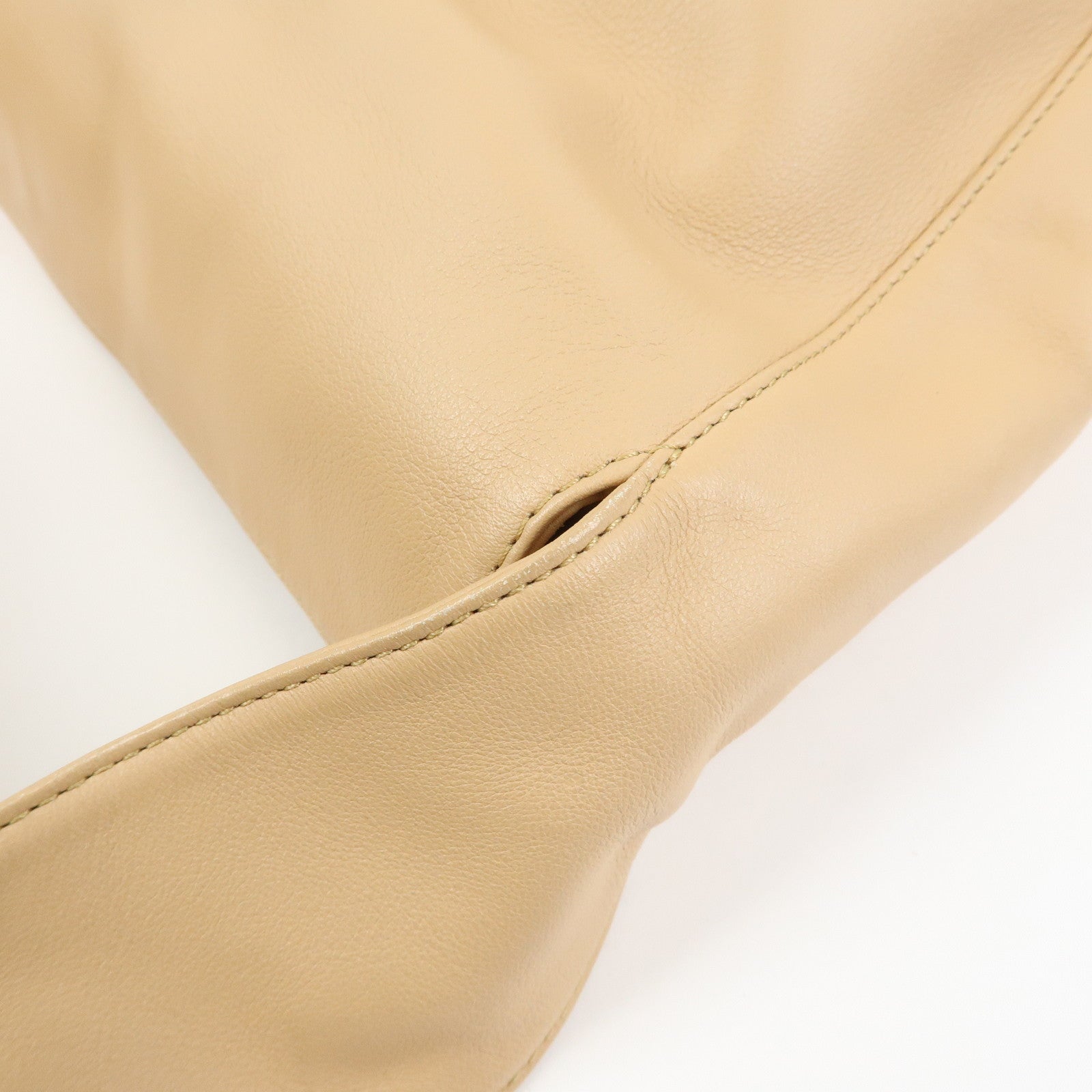 Cartier Trinity Leather Shoulder Bag Hand Bag Beige