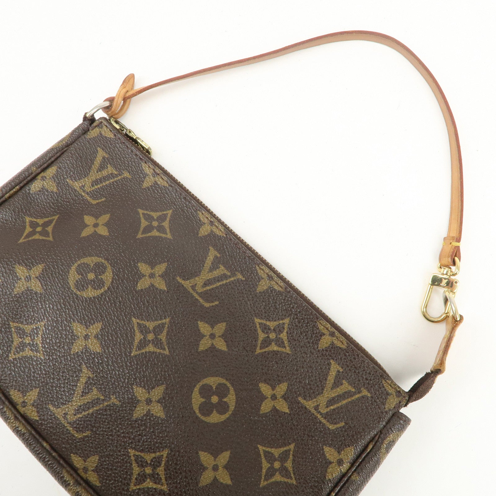 Louis Vuitton Monogram Pochette Accessoires Pouch Hand Bag M51980