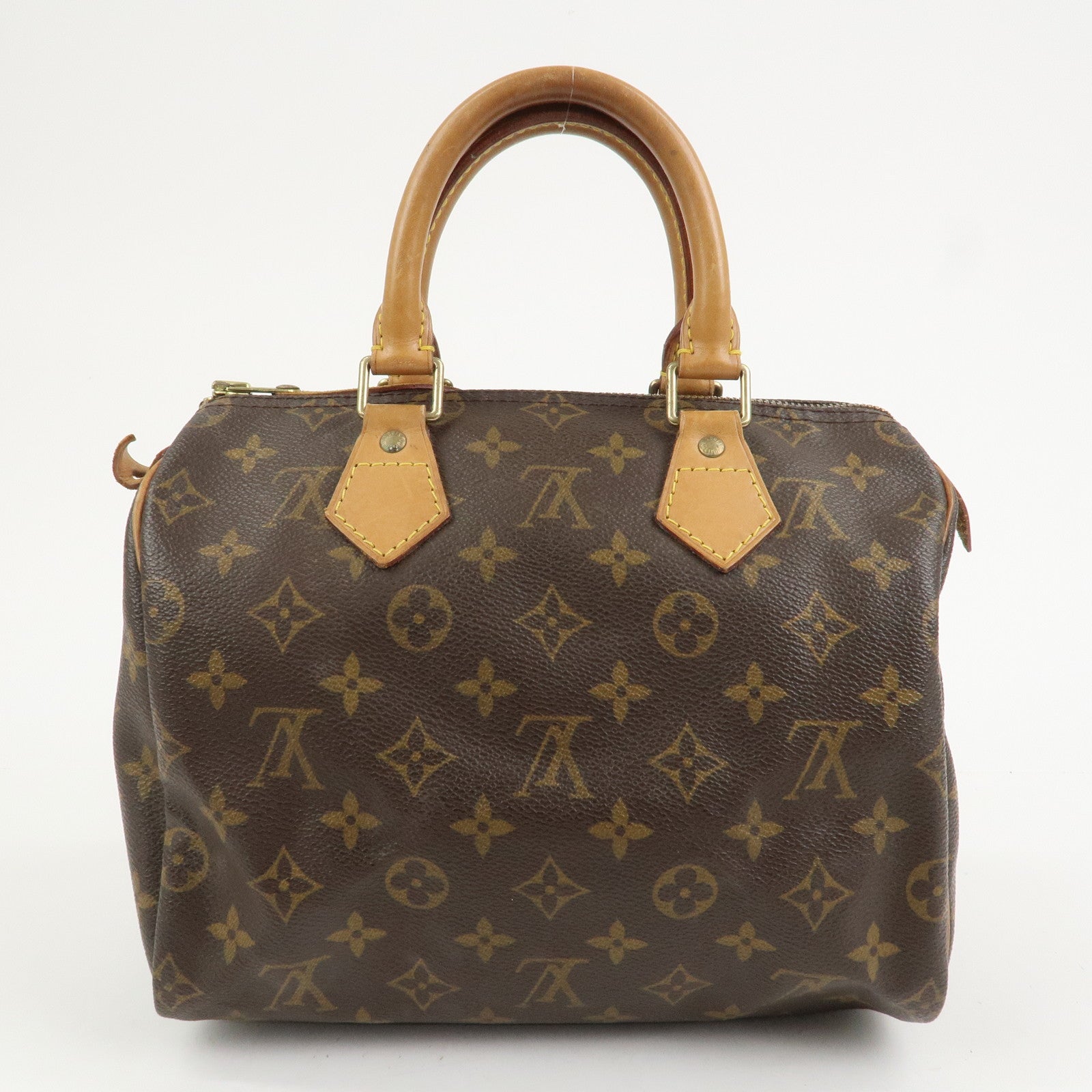 Louis Vuitton Monogram Speedy 25 Boston Bag Hand Bag Brown M41528