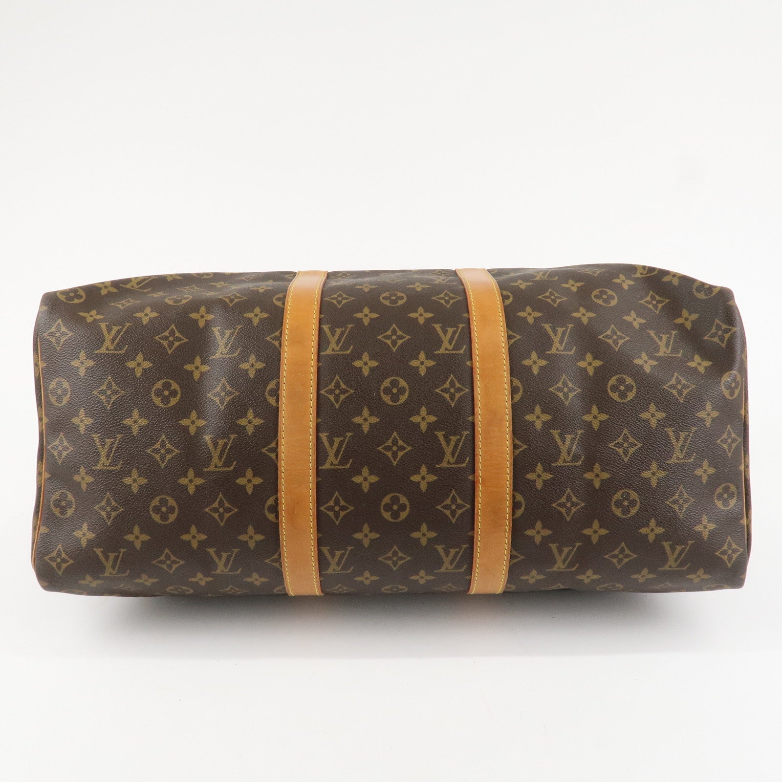 Louis Vuitton Monogram Keep All 50 Bag Boston Bag Brown M41426 Used