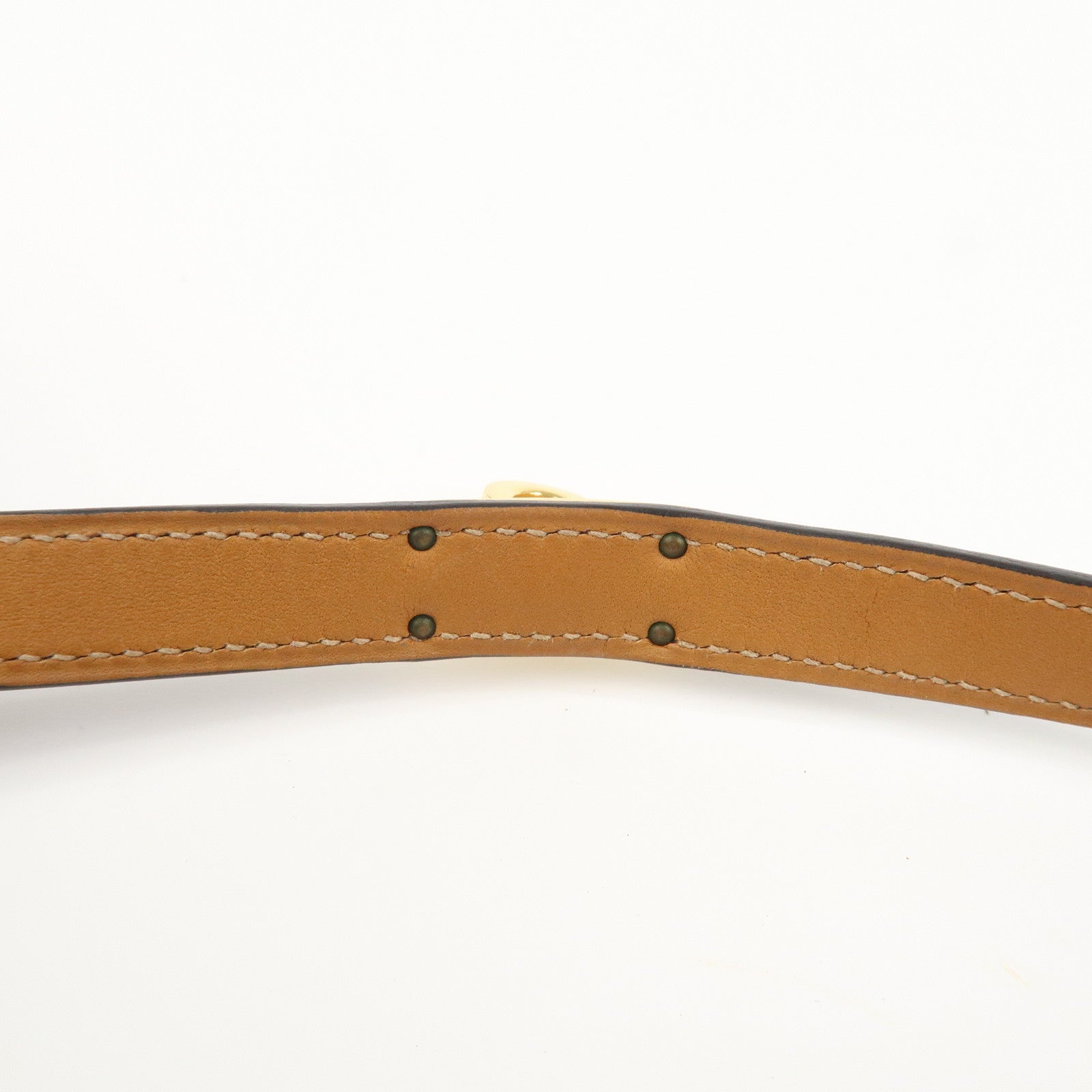 HERMES Leather Mini Kelly Double Tour Bracelet Q Stamped Purple