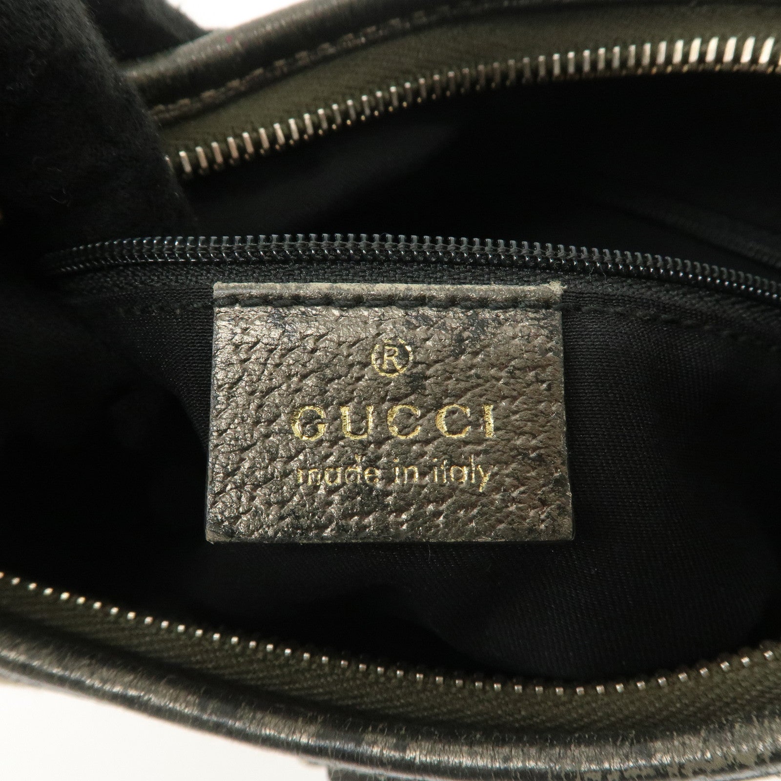 GUCCI Abbey GG Canvas Leather Shoulder Bag Beige Bronze 130738 Used