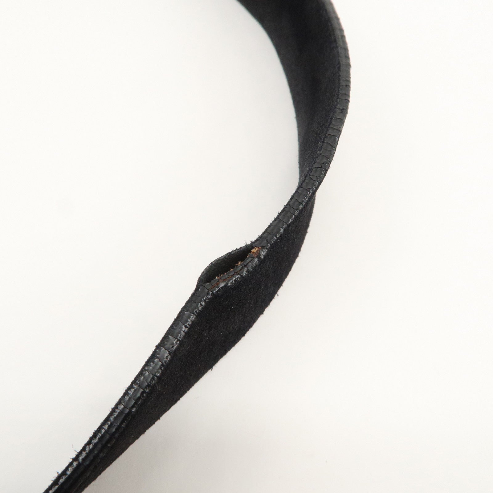 CELINE Paulbot Suede Shoulder Bag Hand Bag Black Used