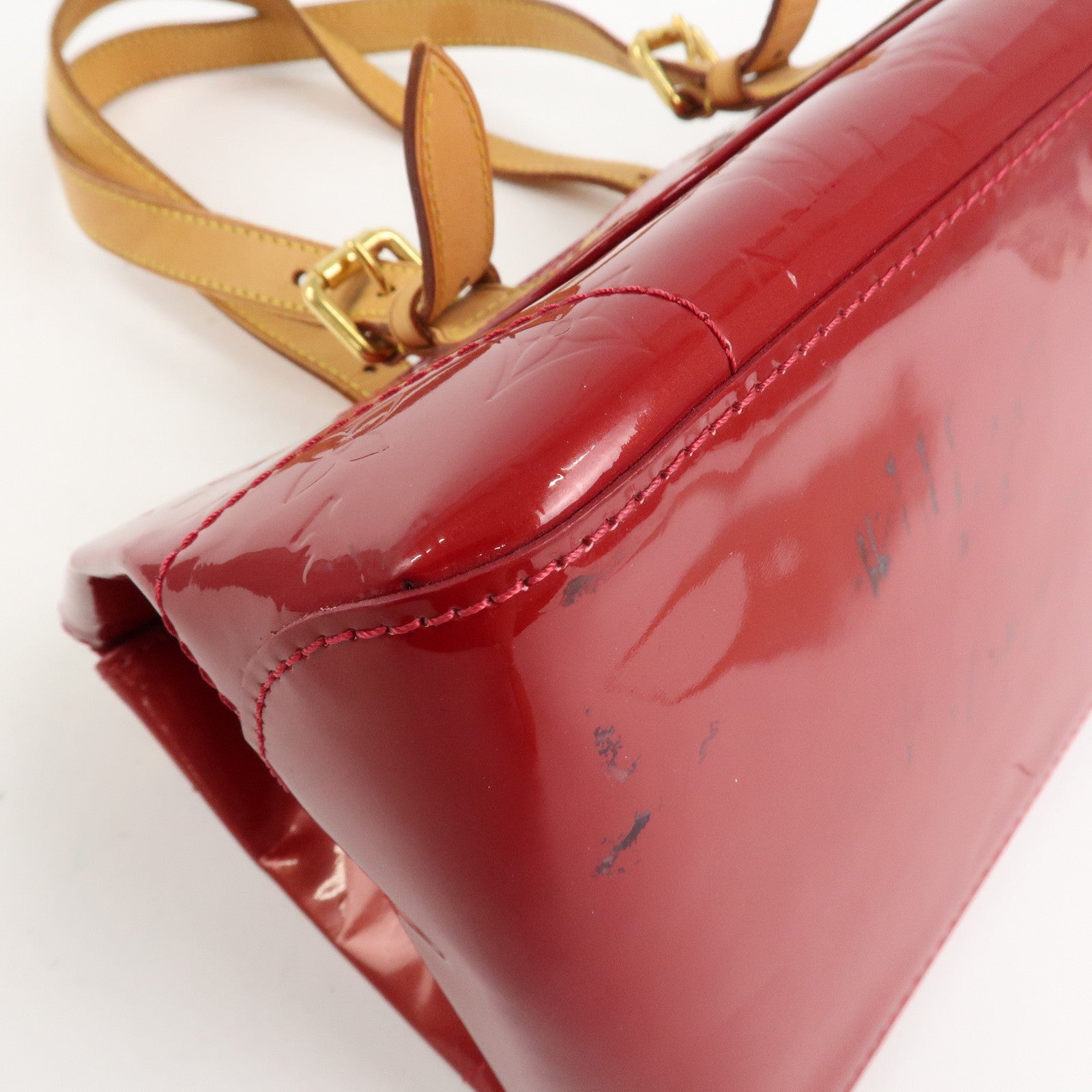Louis Vuitton Vernis Rosewood Avenue Hand Bag Pomme D'Amour M93507 Used