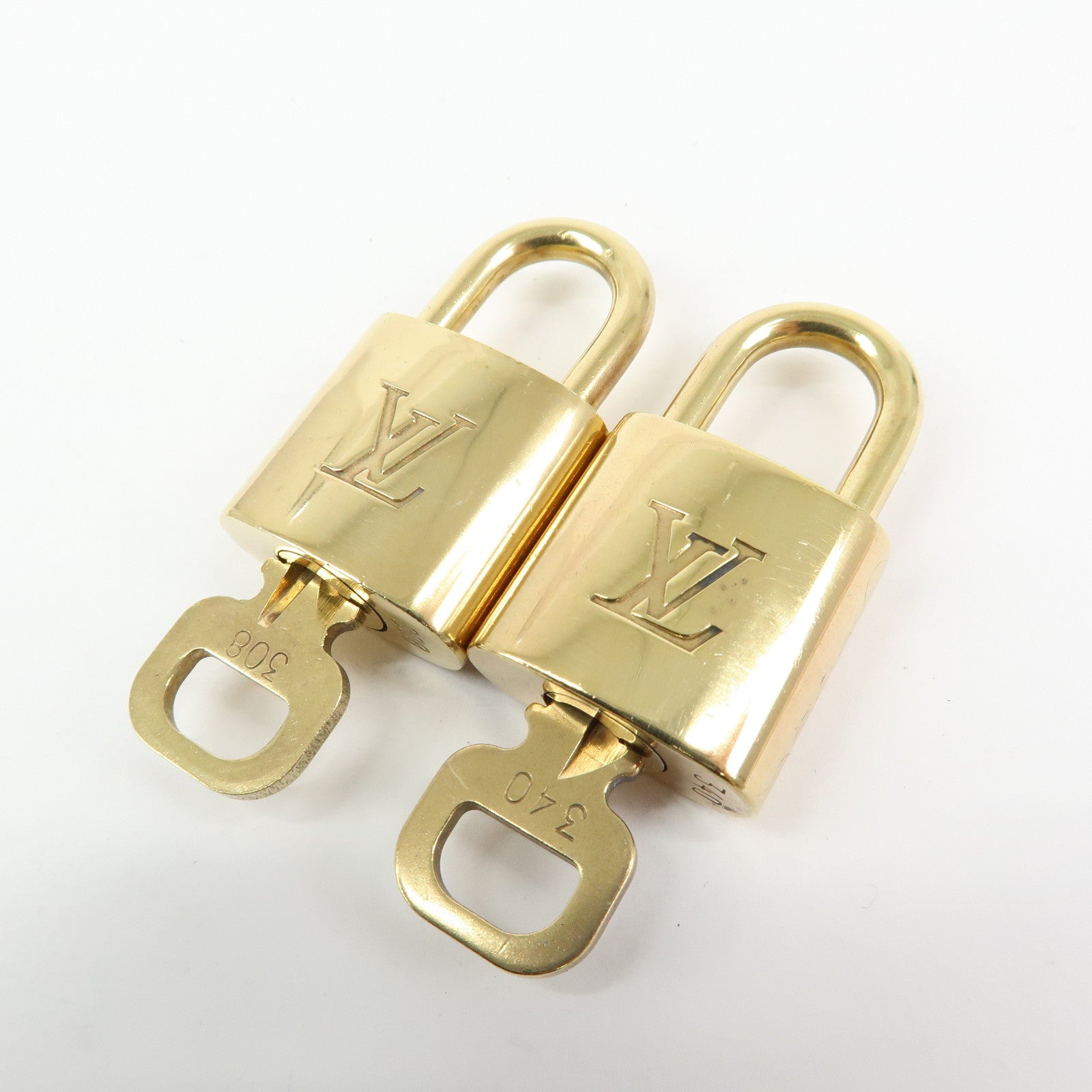 Louis Vuitton Set of 10 Lock & Key Cadena Key Lock Used