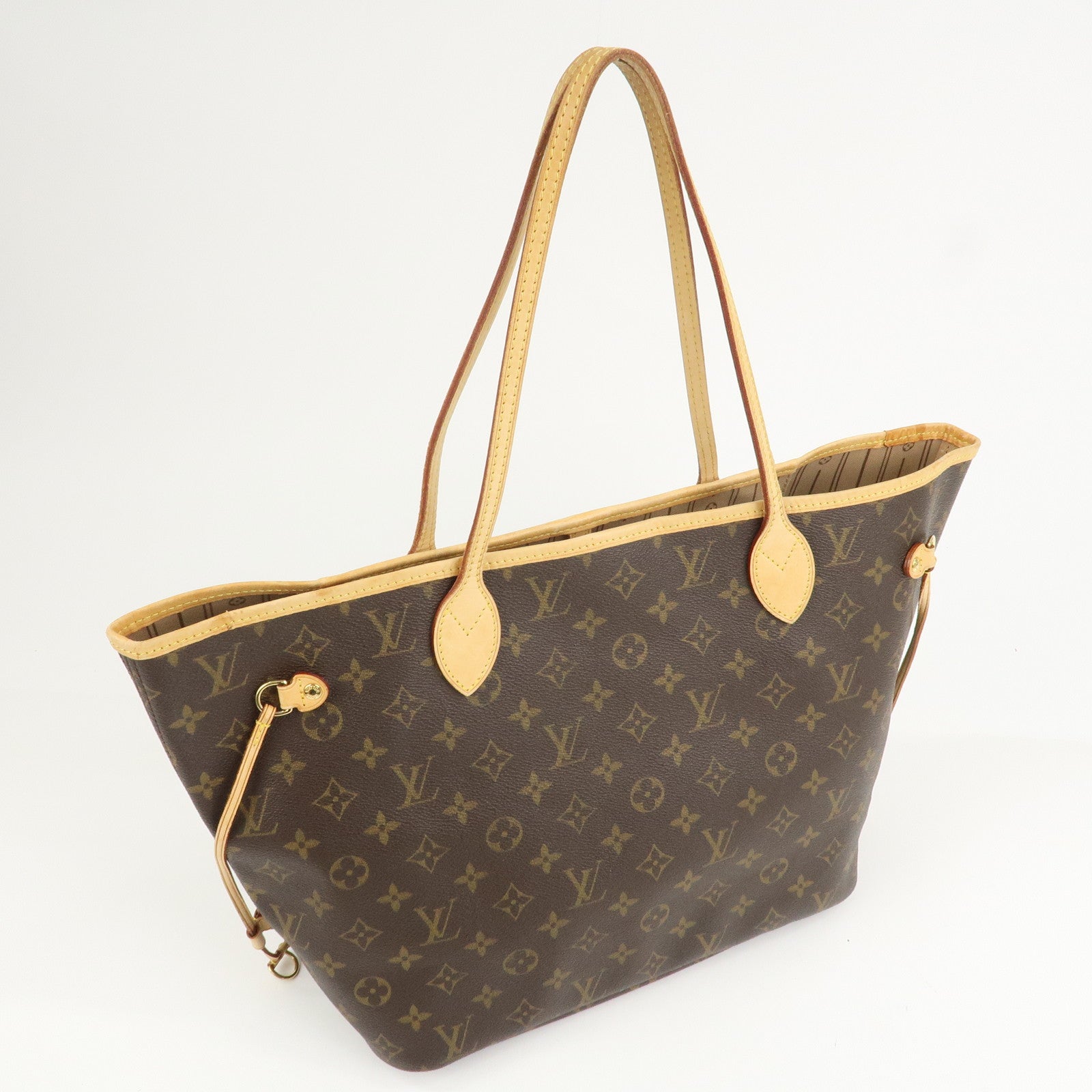 Louis Vuitton Monogram Neverfull MM Tote Bag Brown M40156