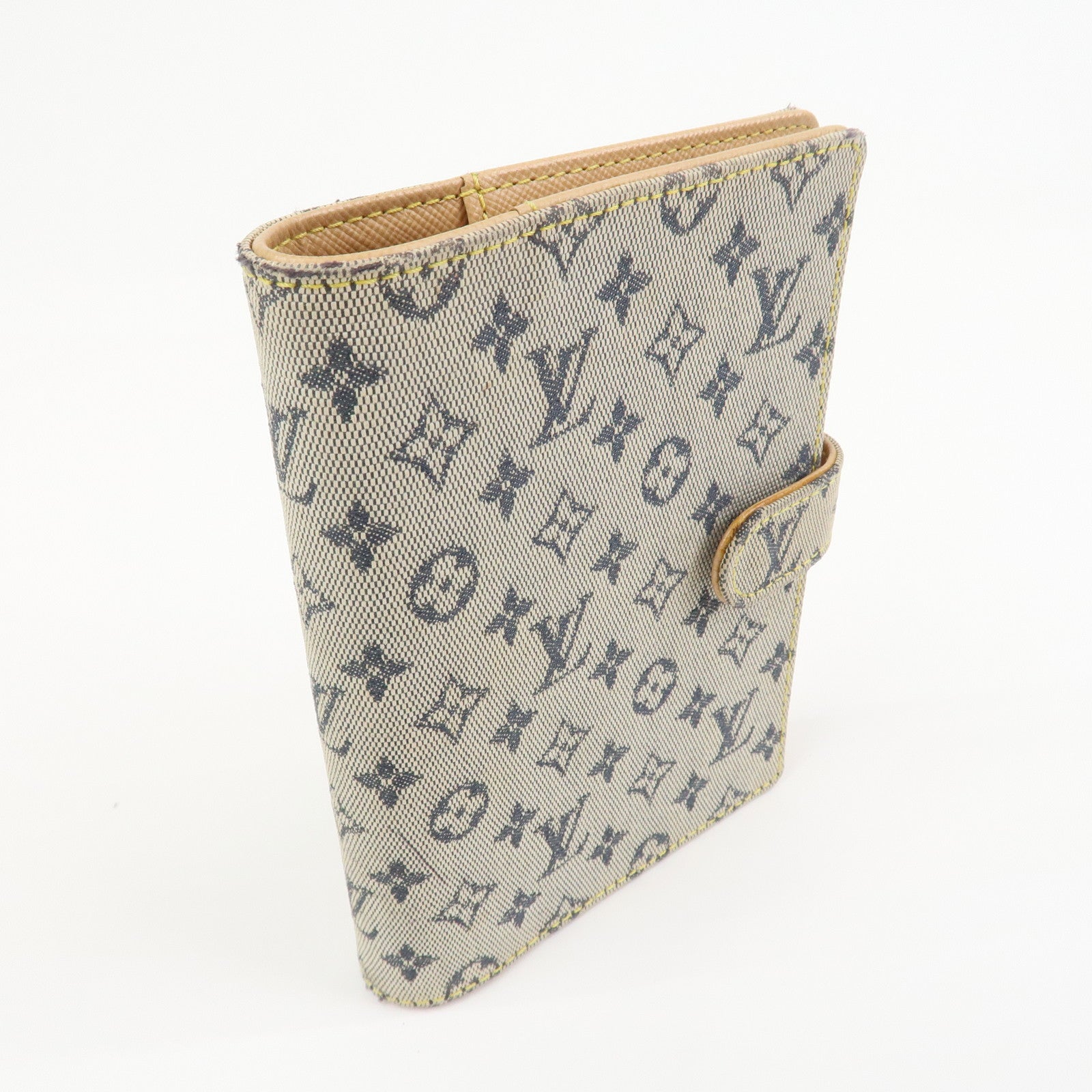 Louis Vuitton Monogram Mini Agenda PM Planner Cover Blue R20905