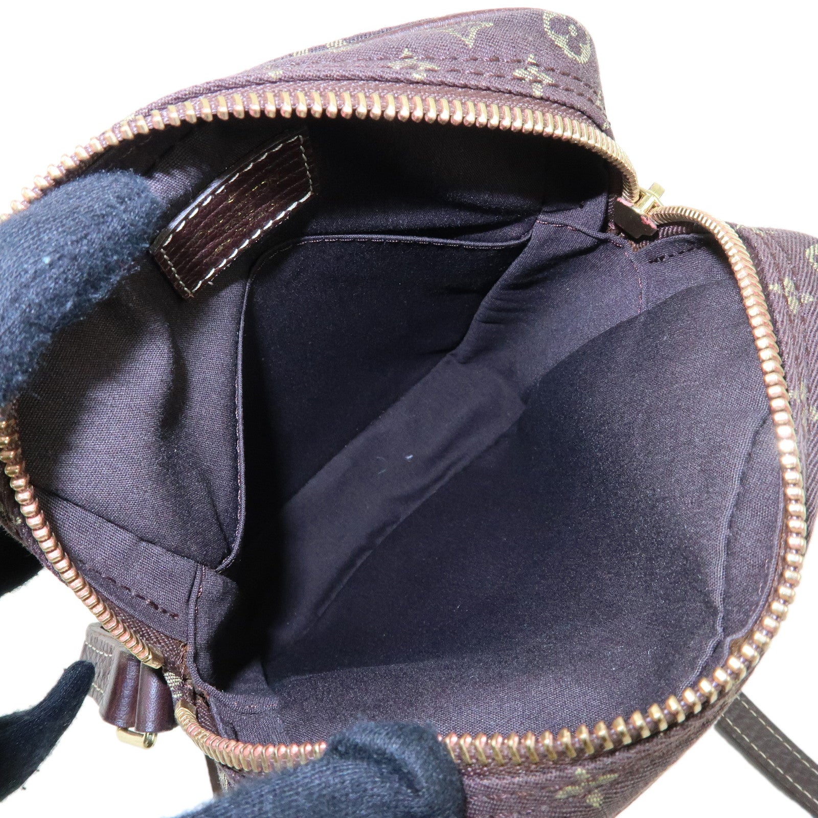 Louis Vuitton Monogram Mini Lin Danube Shoulder Bag Brown M95228
