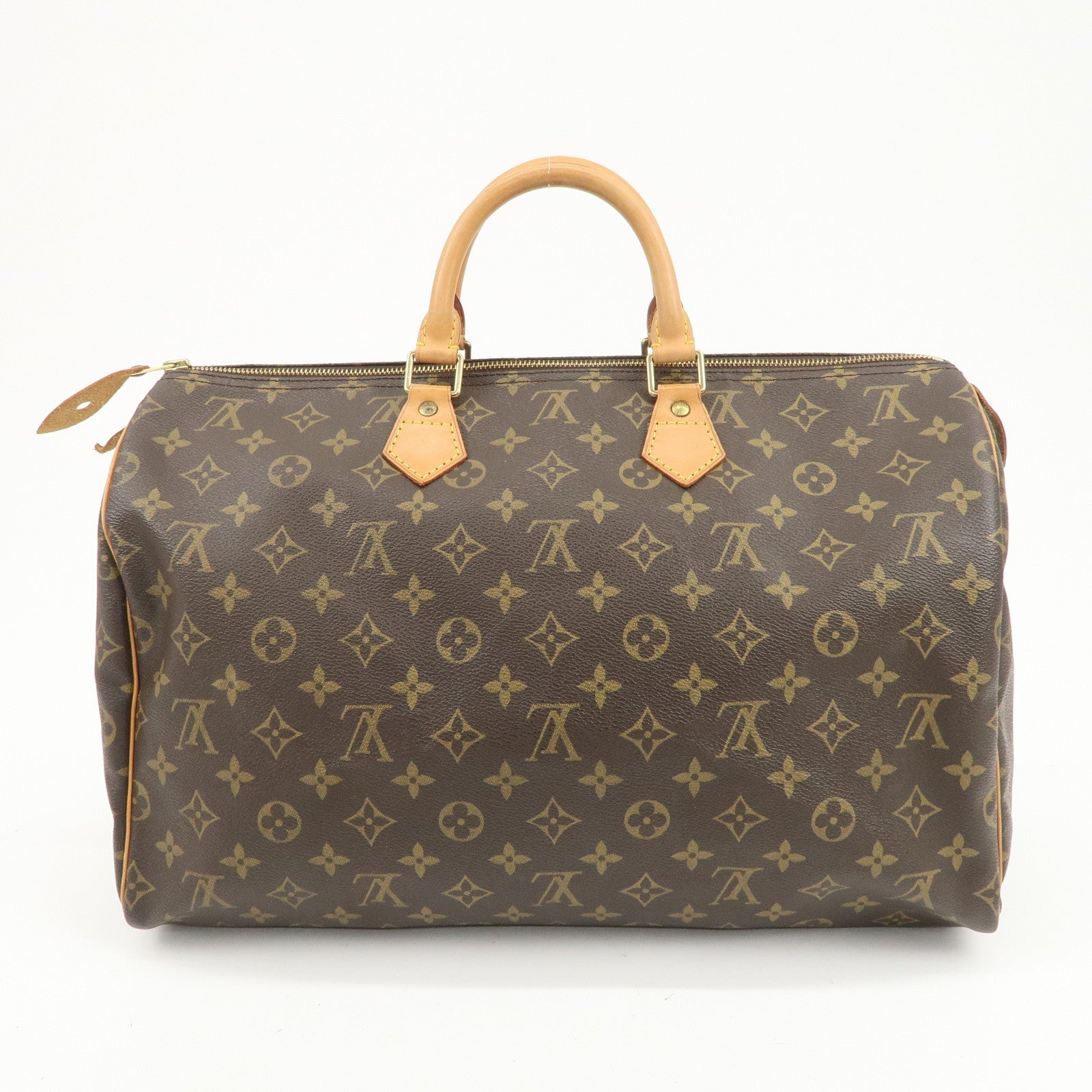Louis Vuitton Monogram Speedy 40 Hand Bag Boston Bag Brown M41522
