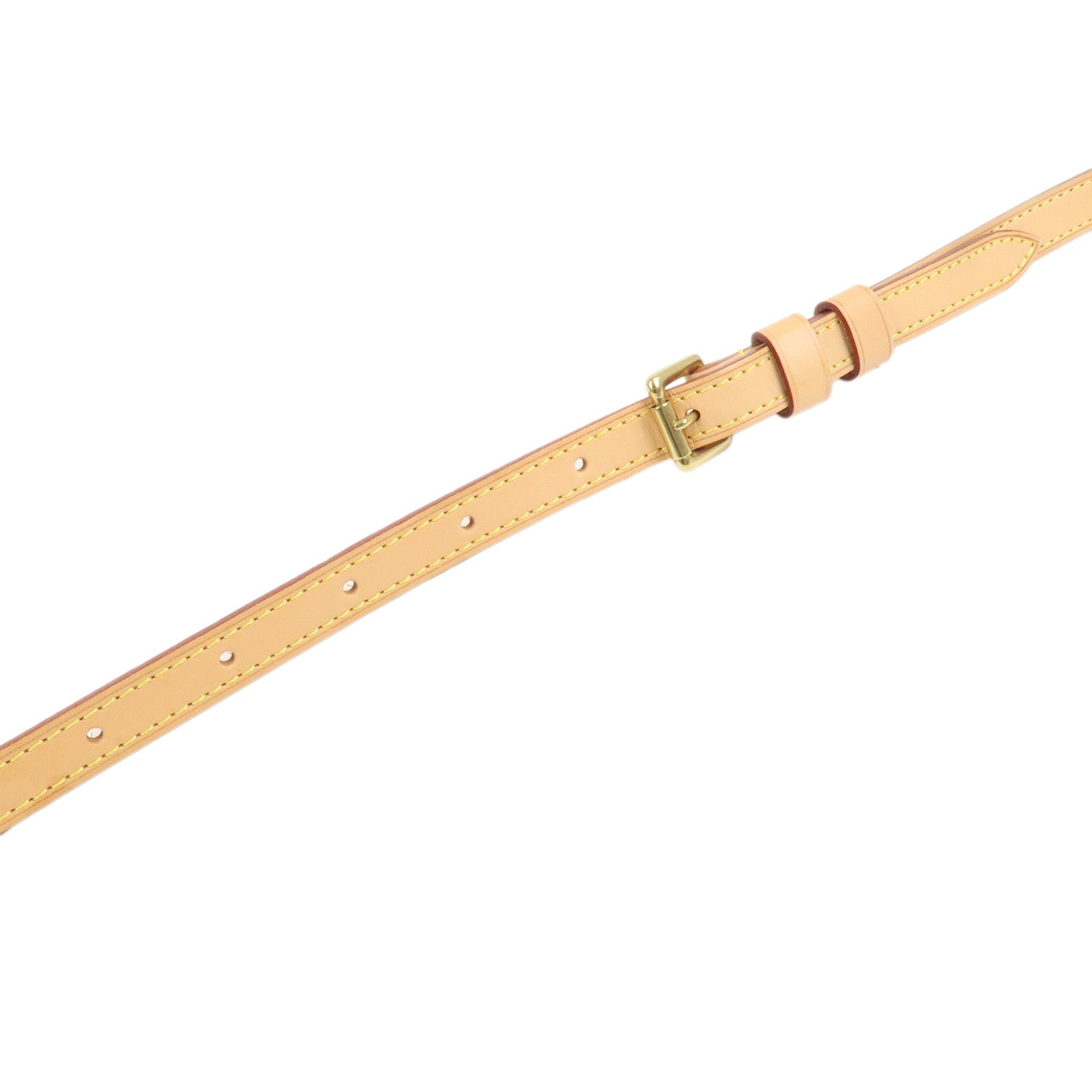 Louis Vuitton Leather Shoulder Strap 120cm 1.6cm Adjustable Natural J52312