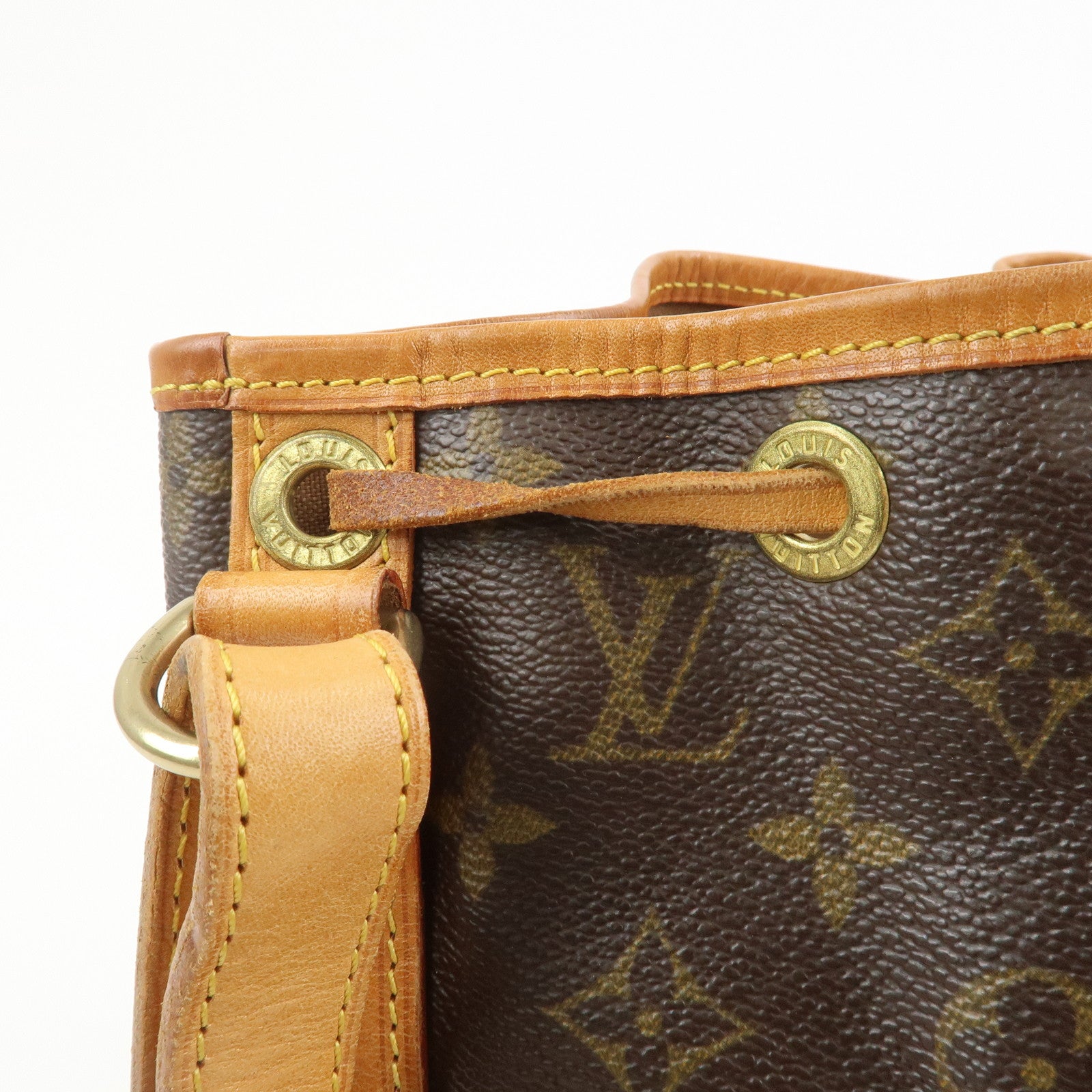 Louis Vuitton Monogram Petit Noe Shoulder Bag Brown M42226