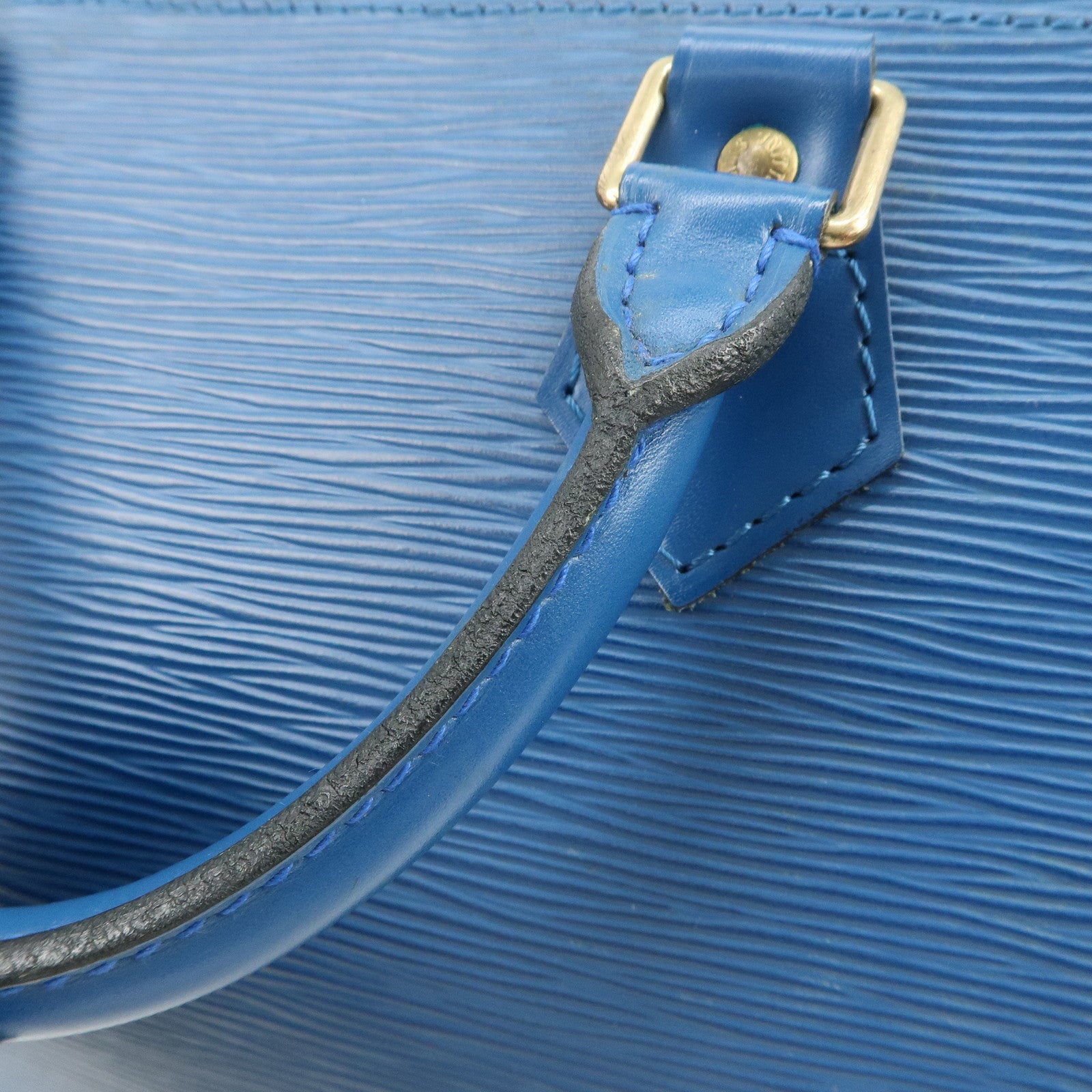 Louis Vuitton Epi Speedy 30 Hand Bag Boston Bag Toledo Blue M43005