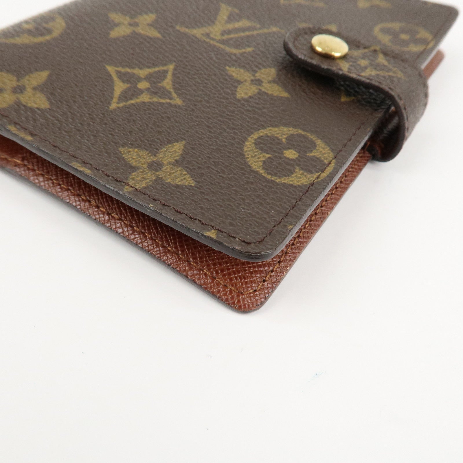 Louis Vuitton Monogram Agenda PM Planner Cover Brown R20005 Used