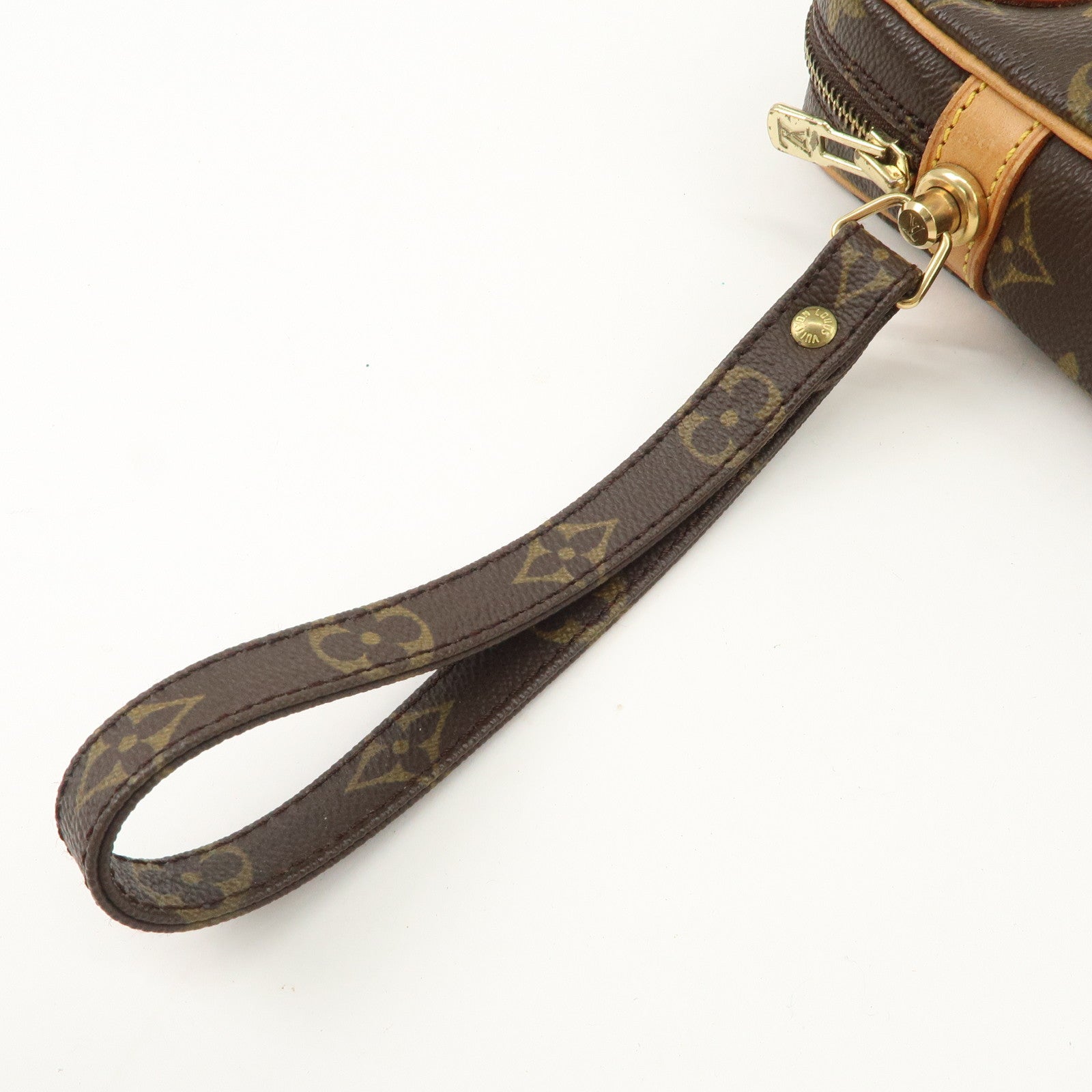 Louis Vuitton Monogram Marly Dragonne GM Clutch Bag Brown M51825 Used