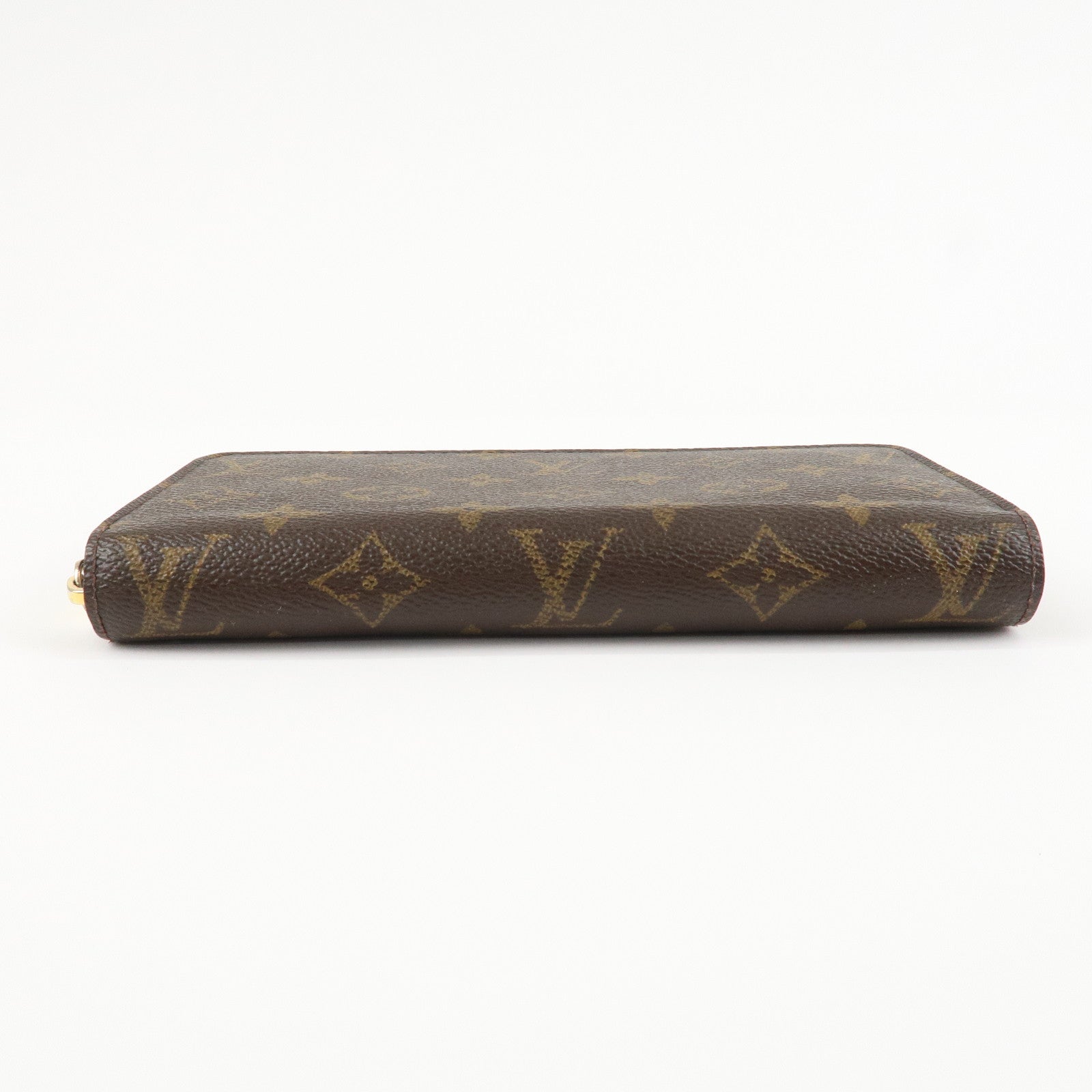 Louis Vuitton Monogram Round Zippy Wallet Long Wallet Coquelicot M41896 Used
