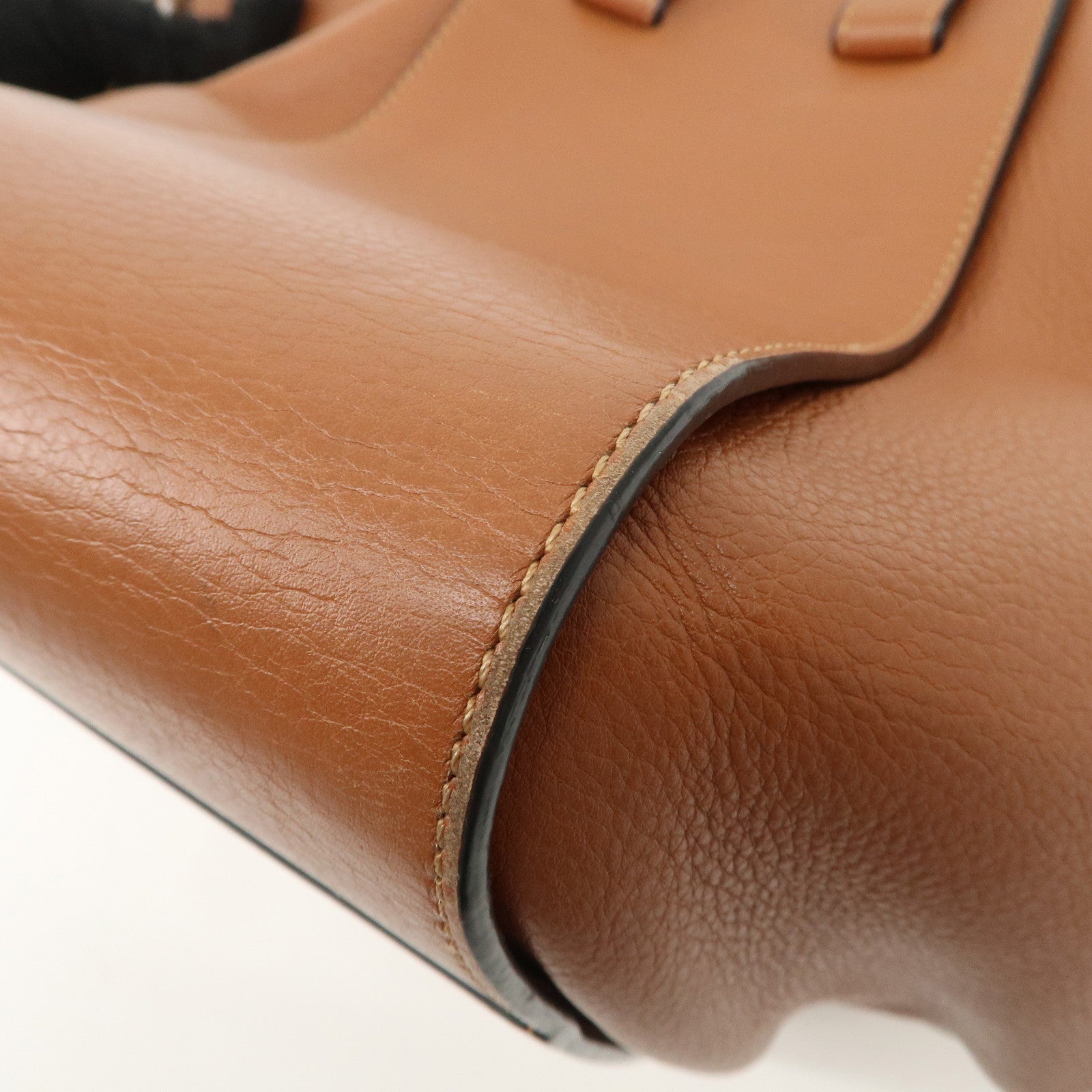 LOEWE Leather Hammock Small 2Way Bag Shoulder Bag Tan Used
