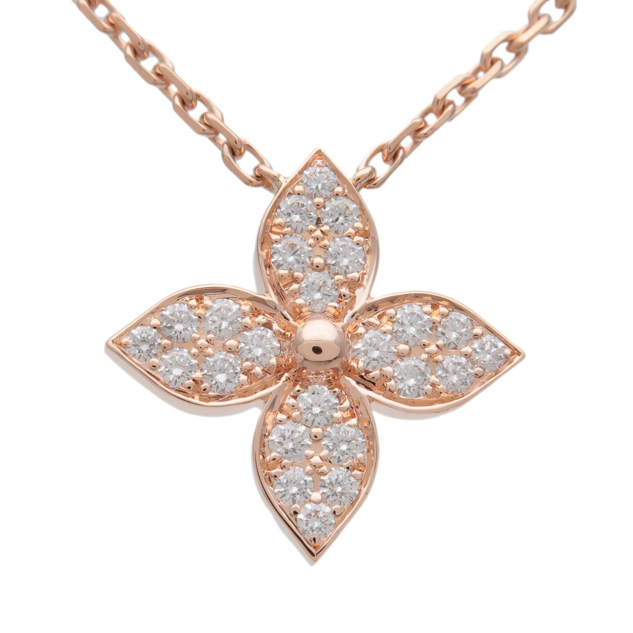Louis Vuitton Pendantif Star Blossom Diamond Necklace 750PG Q93710