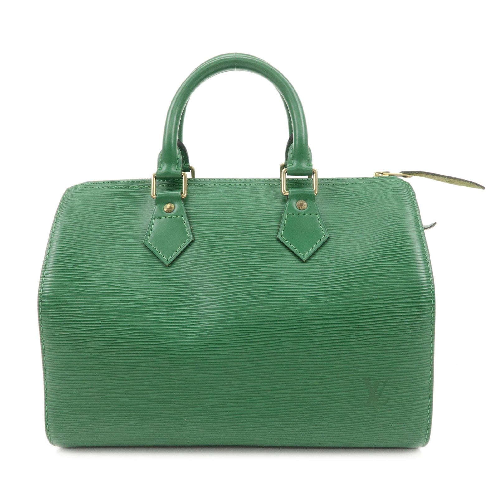 Louis Vuitton Epi Speedy 30 Hand Bag Boston Bag Borneo Green M43004 Used