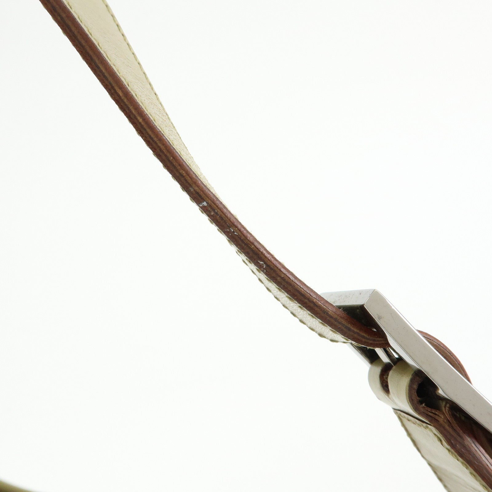 GUCCI Jackie Sherry GG Canvas Leather Shoulder Bag Khaki 00963