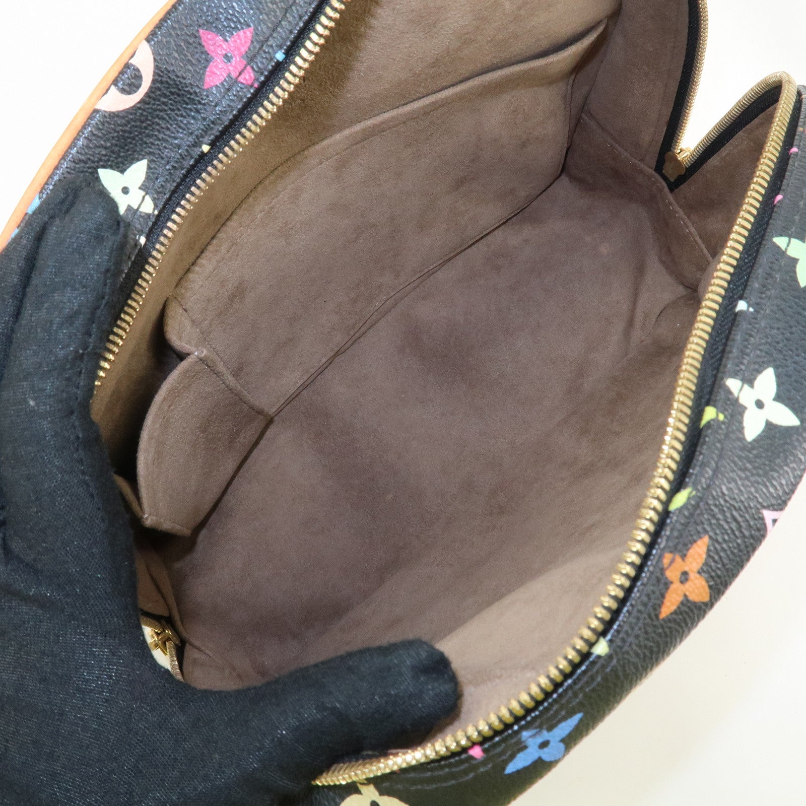 Louis Vuitton Monogram Multicolor Trouville Hand Bag Noir M92662