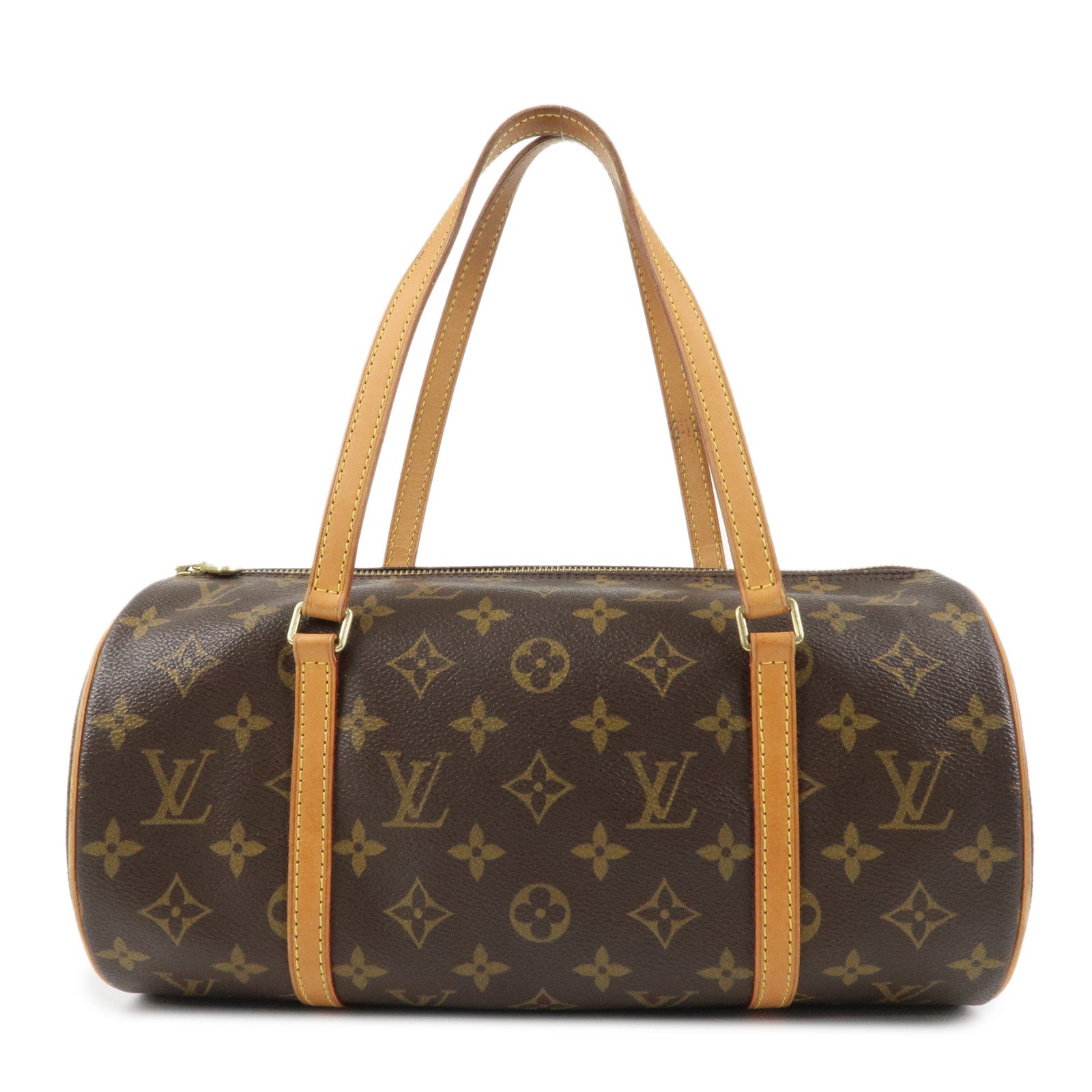 Louis Vuitton Monogram Papillon 30 Hand Bag New Style Brown M51385