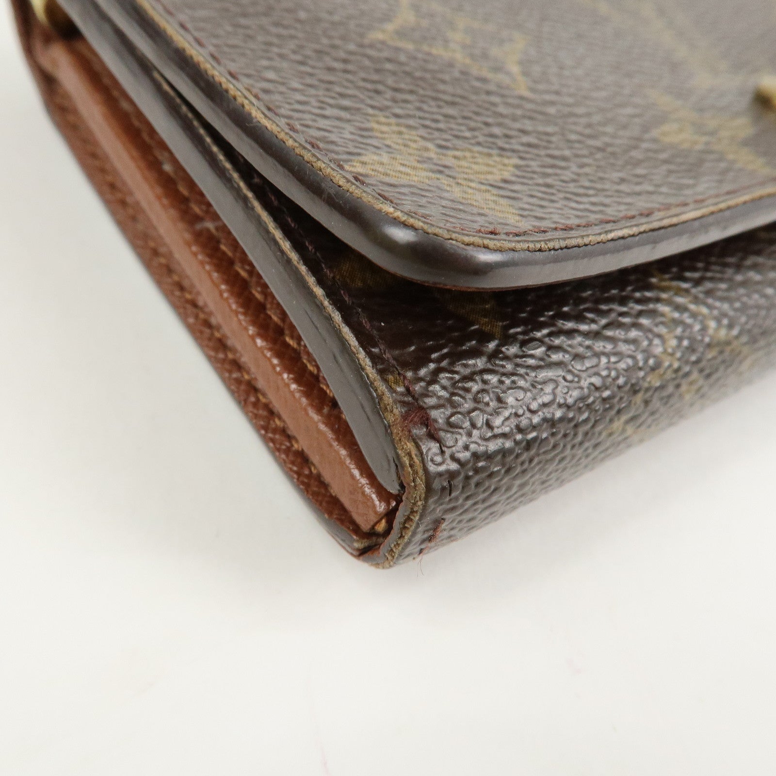 Louis Vuitton Set of 2 Monogram Canvas Wallet M61723 M61736 Used