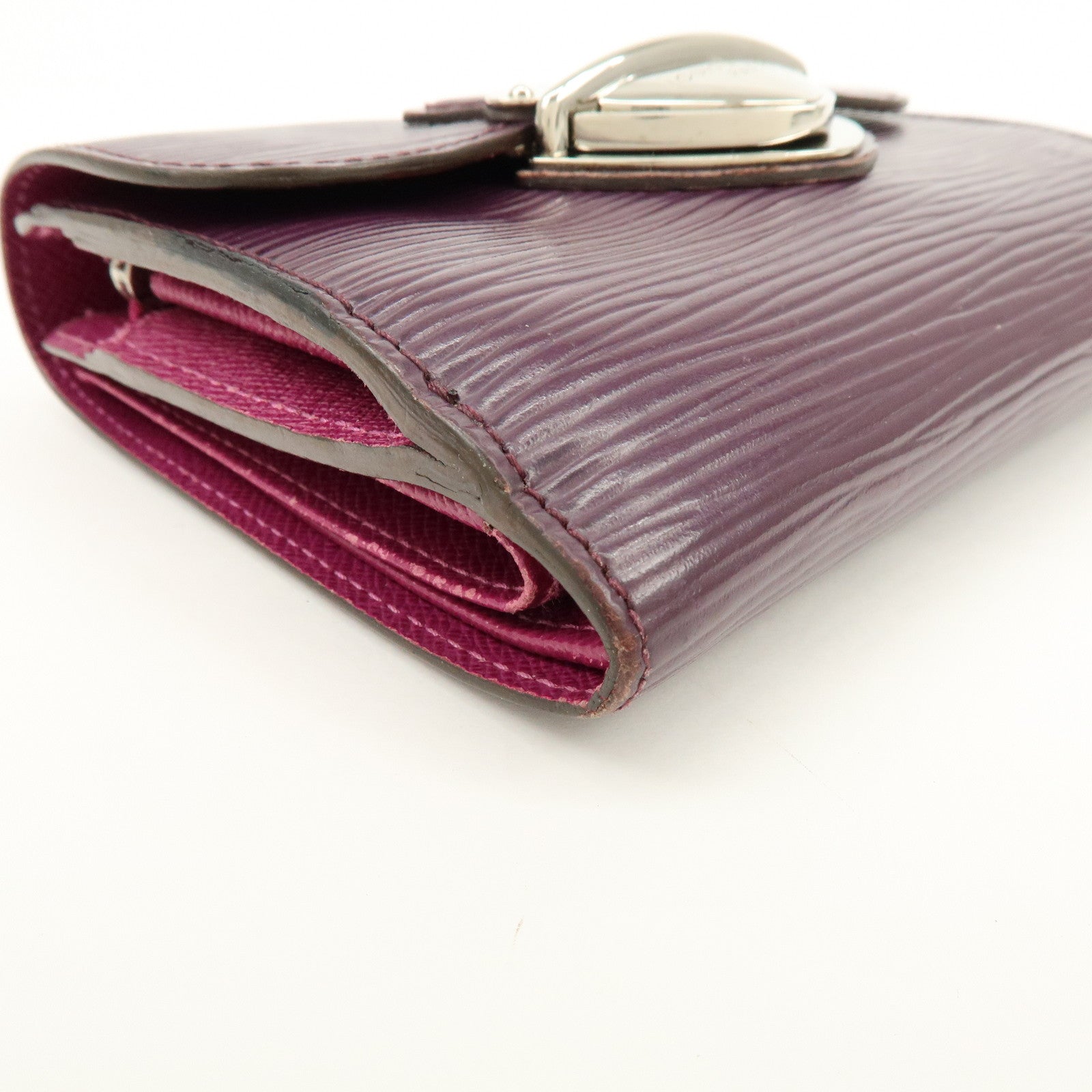 Louis Vuitton Epi Portefeuille Joy Leather Wallet Cassis M6658K