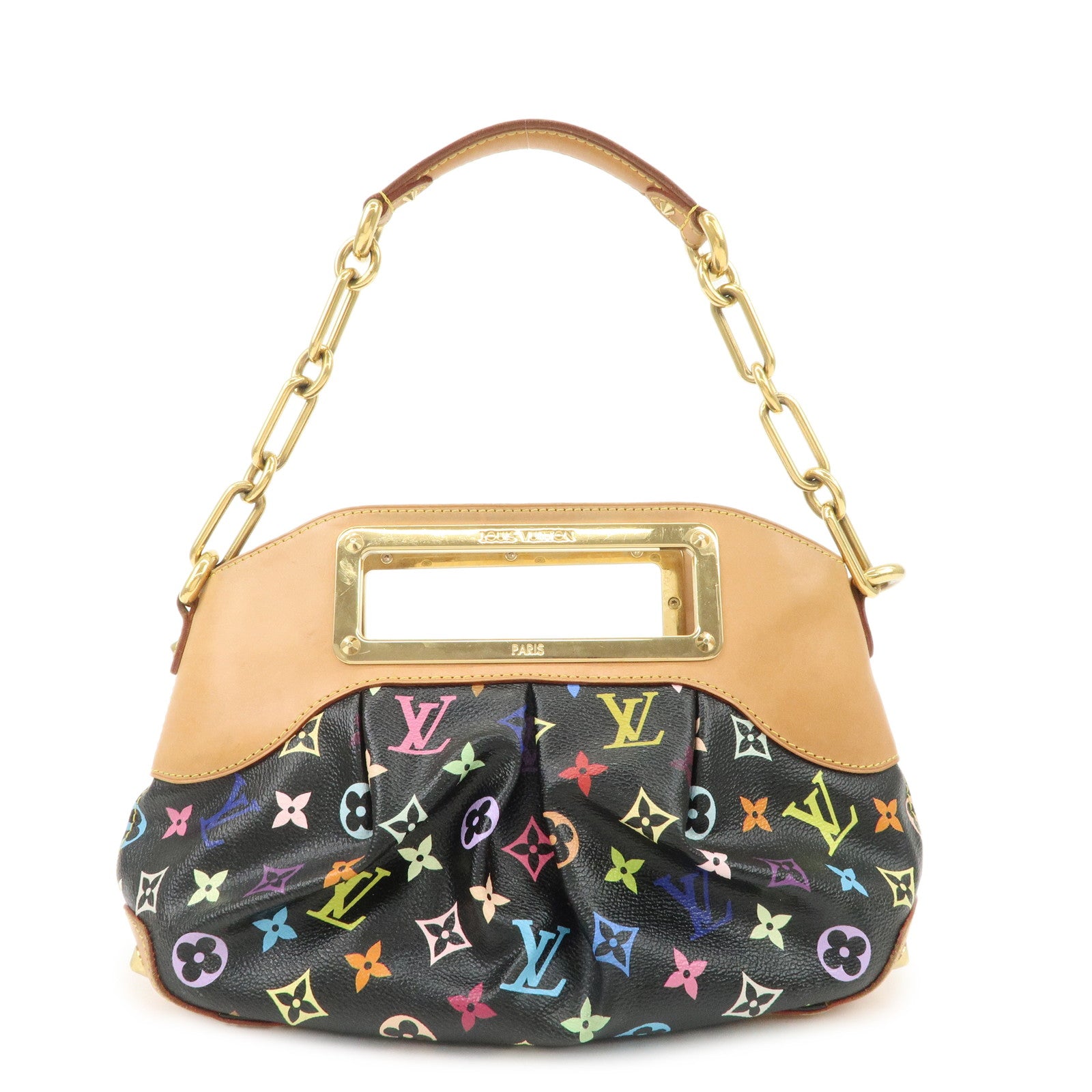 Louis Vuitton Monogram Multicolor Judy PM Hand Bag Noir M40258