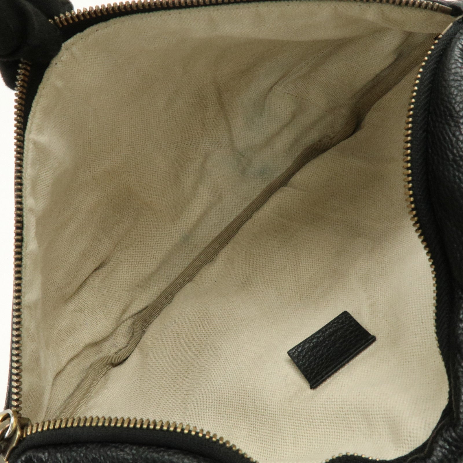 GUCCI Sherry Interlocking G Leather Canvas Waist Body Bag 530412