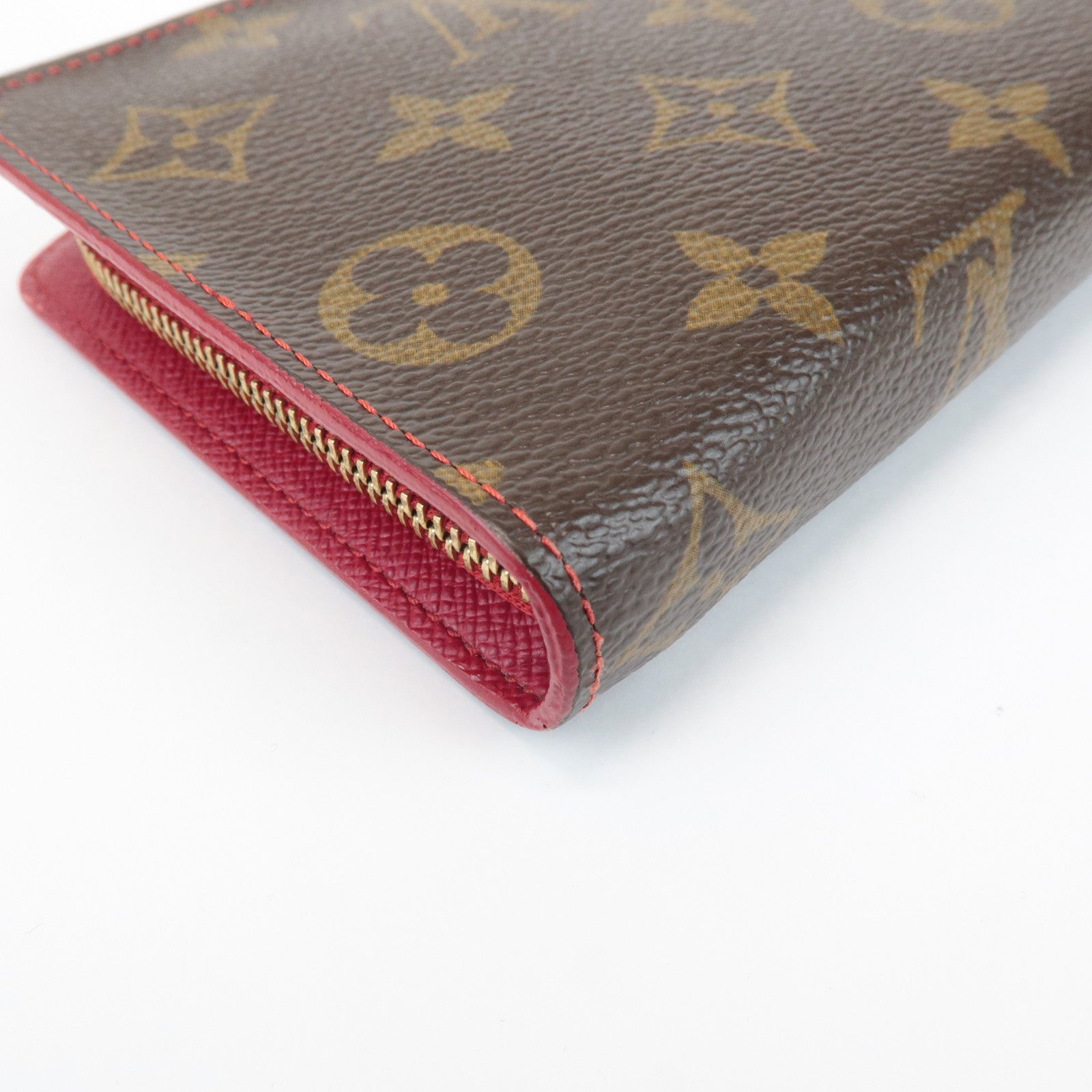 Louis Vuitton Monogram Cherry Porte Monnaie Zip Round Zippy Wallet M95006 Used