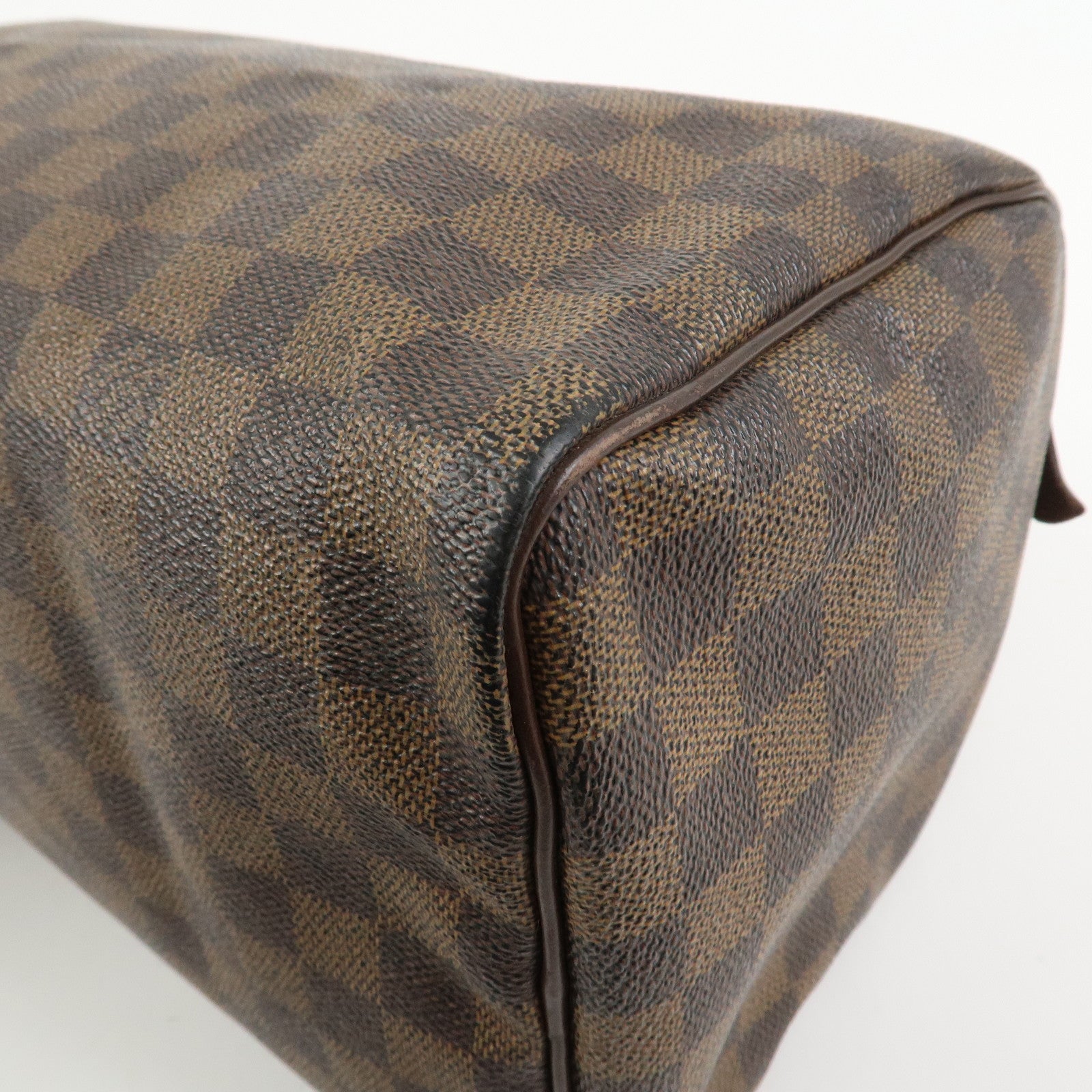 Louis Vuitton Damier Ebene Speedy 25 Hand Bag Boston Bag N41532