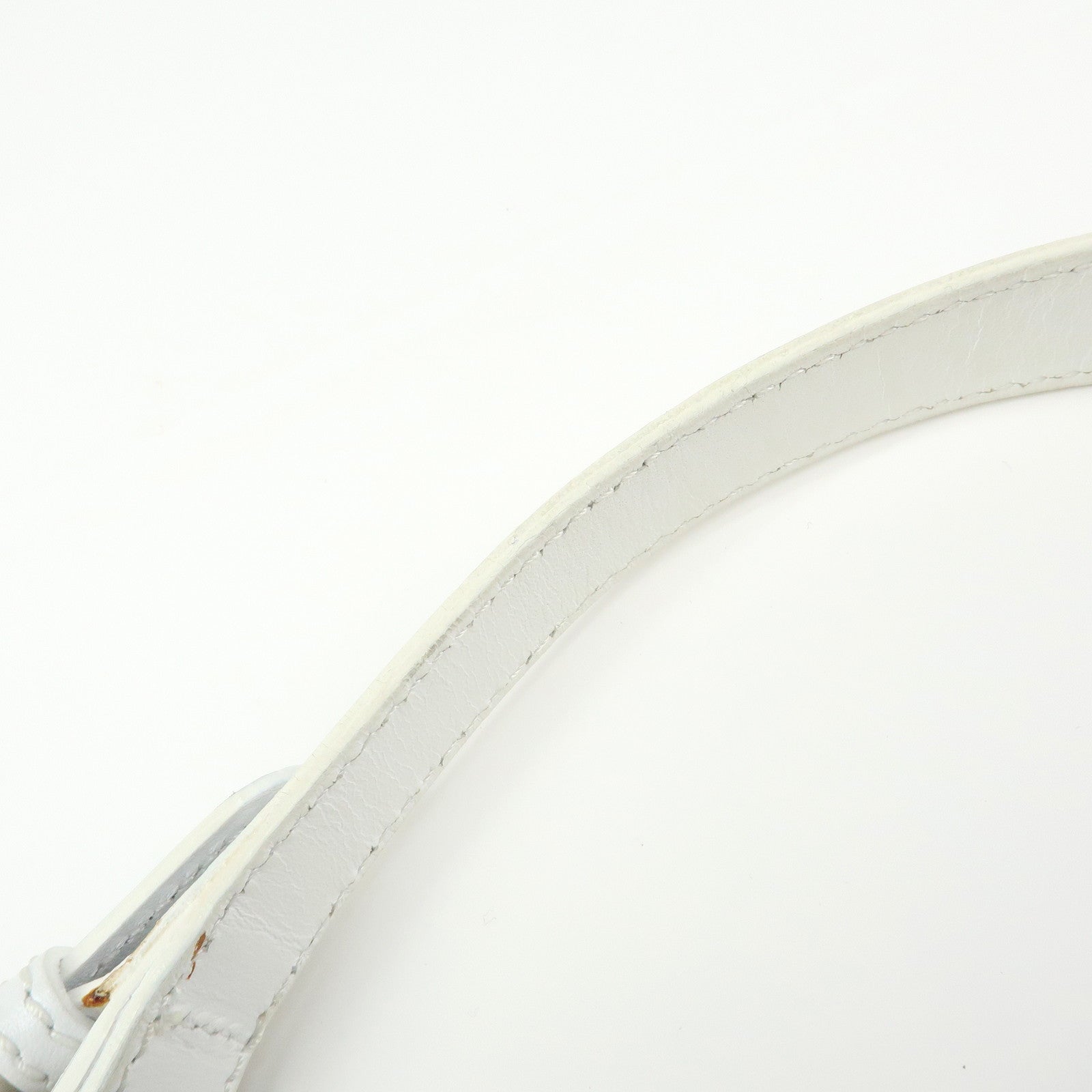 FENDI Canvas Leather Hand Bag Shoulder Bag Light Beige White 8BR391