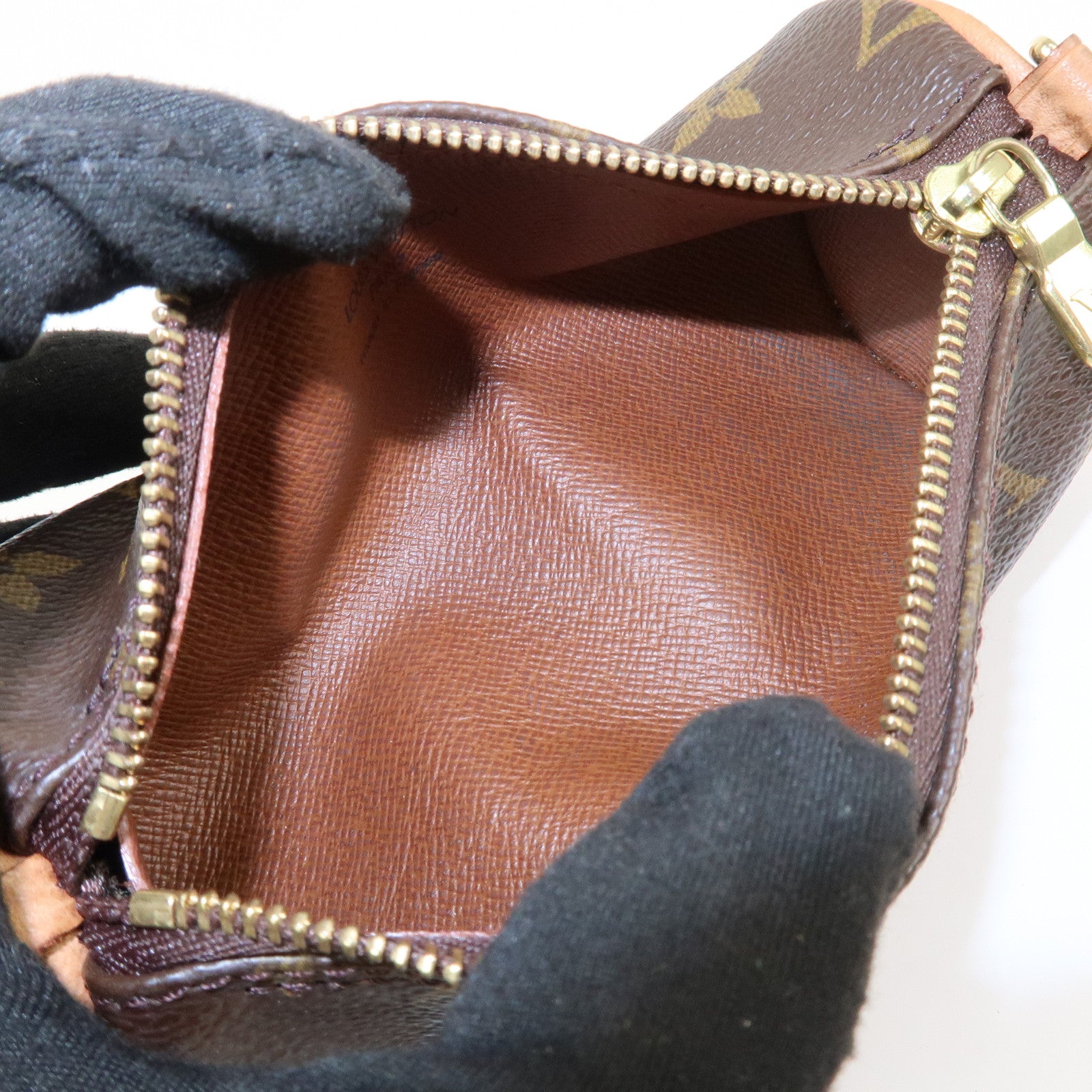 Louis Vuitton Monogram Set of 2 Mini Pouch for Papillon Bag Brown