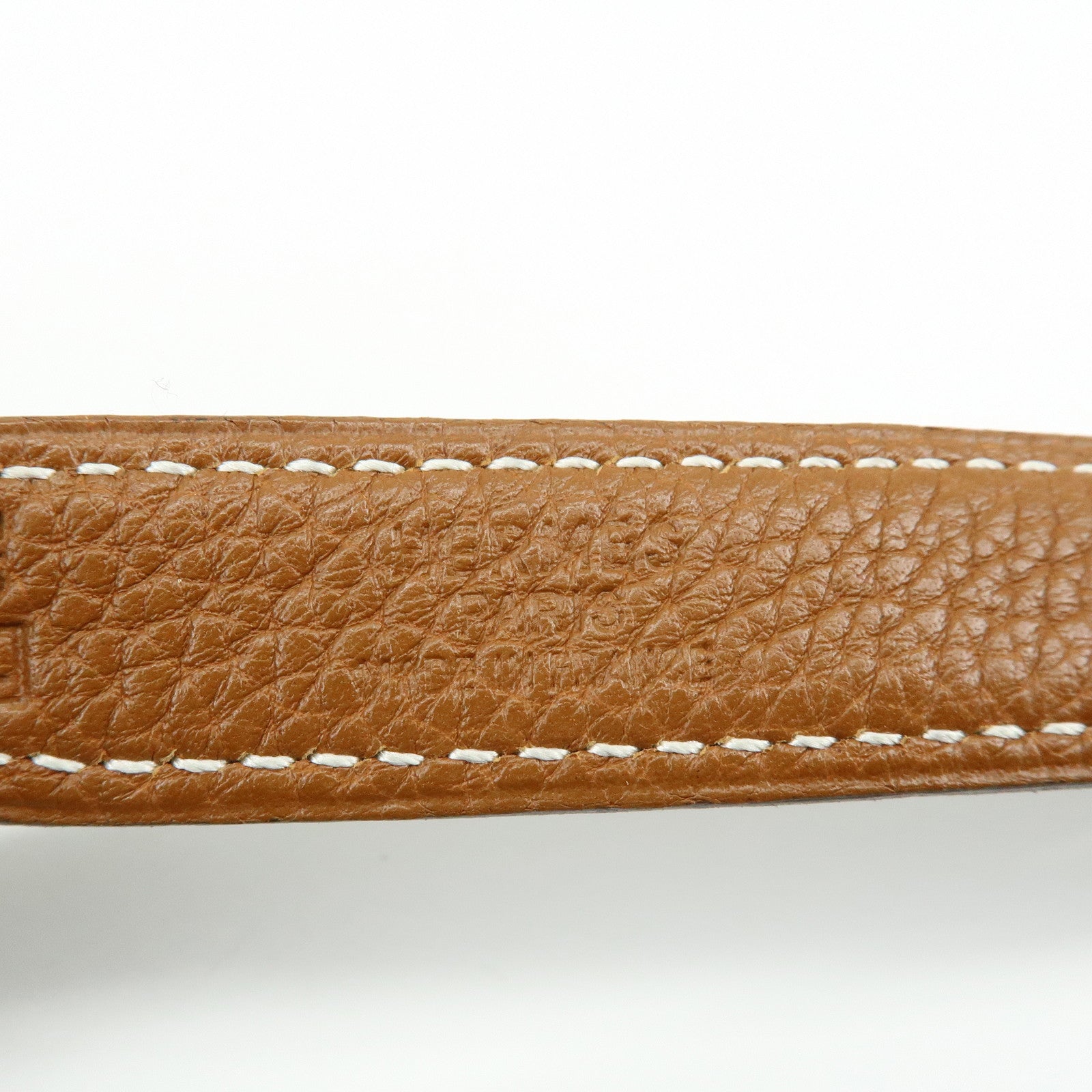 HERMES H Buckle □F Stamped Reversible Constance Belt 80 Black