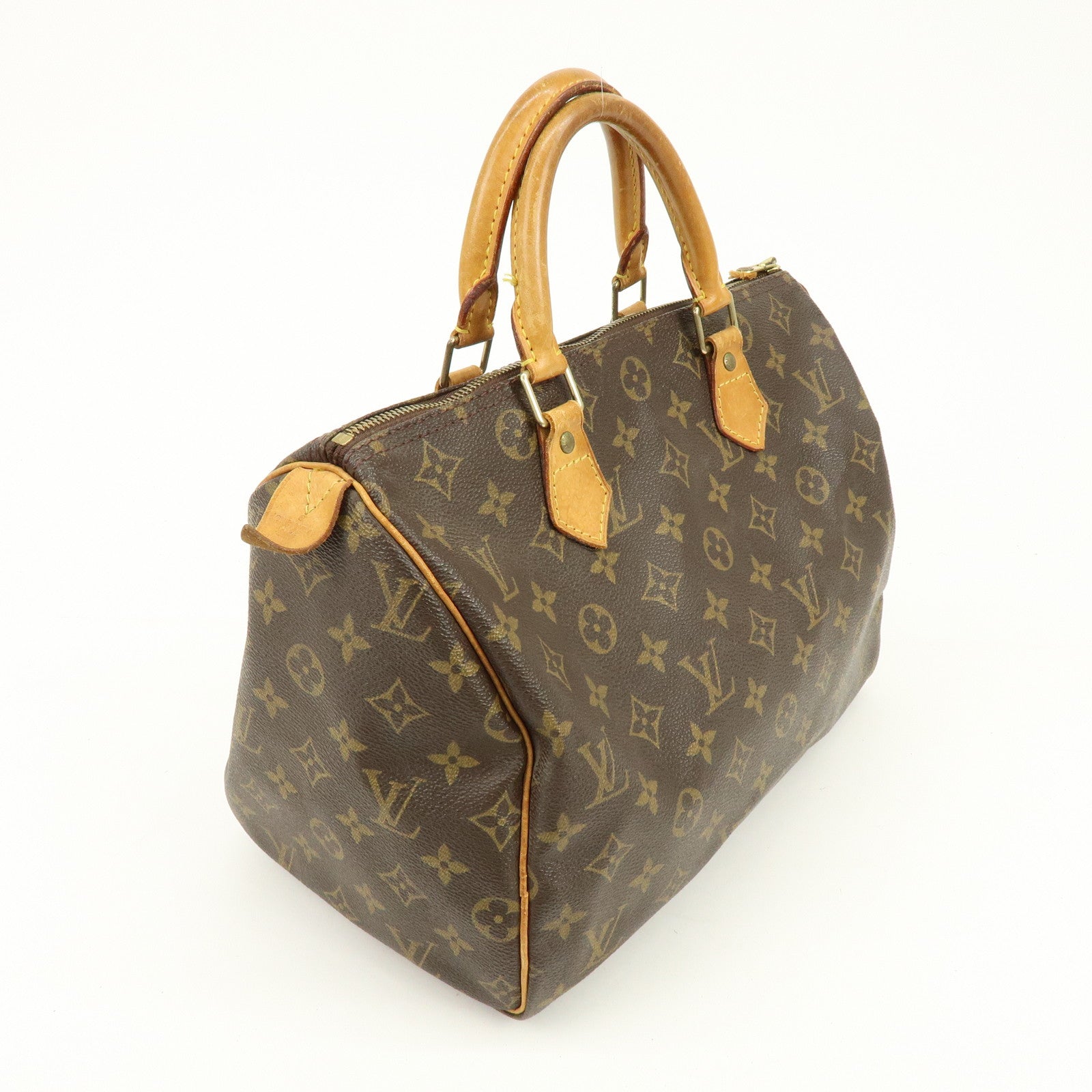 Louis Vuitton Monogram Speedy 30 Boston Bag Hand Bag Brown M41526