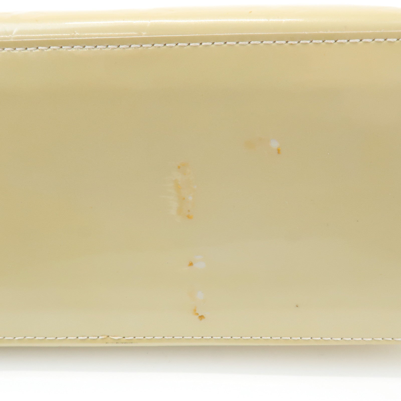 Louis Vuitton Monogram Vernis Wilshire PM Hand Bag Blanc Corail M91452 Used