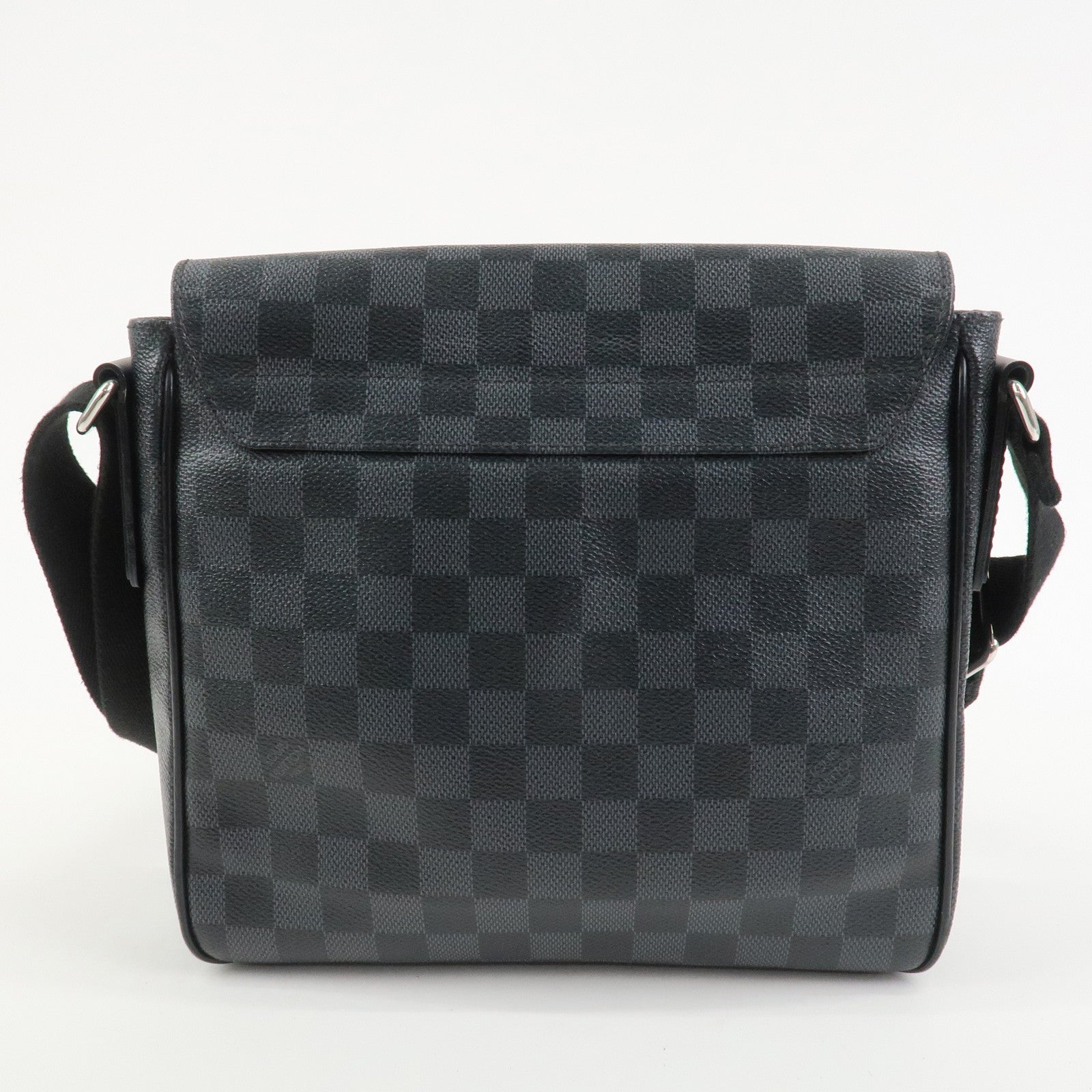 Louis Vuitton Damier Graphite District PM Shoulder Bag Noir N41260
