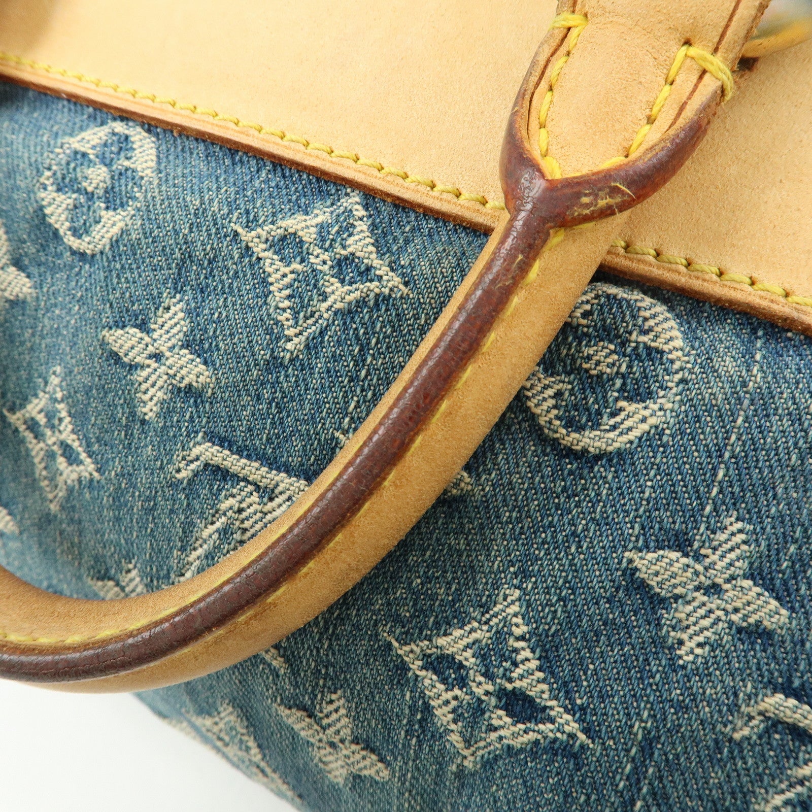 Louis Vuitton Monogram Denim Neo Speedy Boston Bag Blue M95019