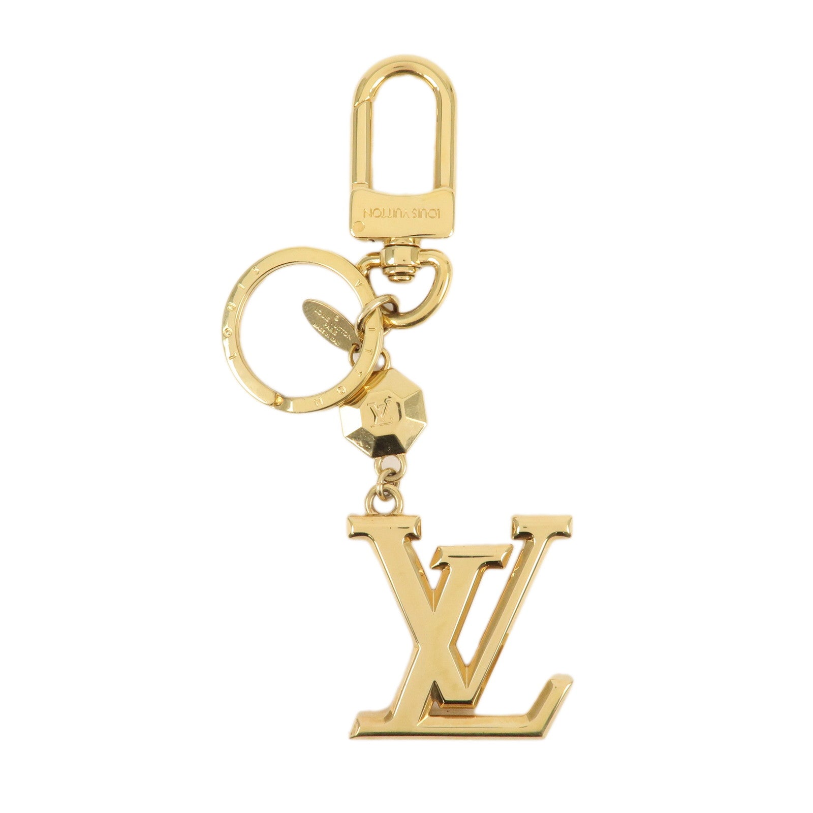 Louis Vuitton LV Facettes Porte Cles Key Chain Bag Charm M65216 Used
