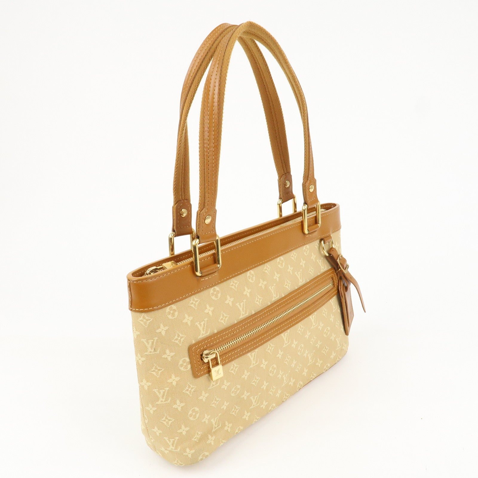 Louis Vuitton Monogram Mini Lucille PM Hand Bag Beige M92684