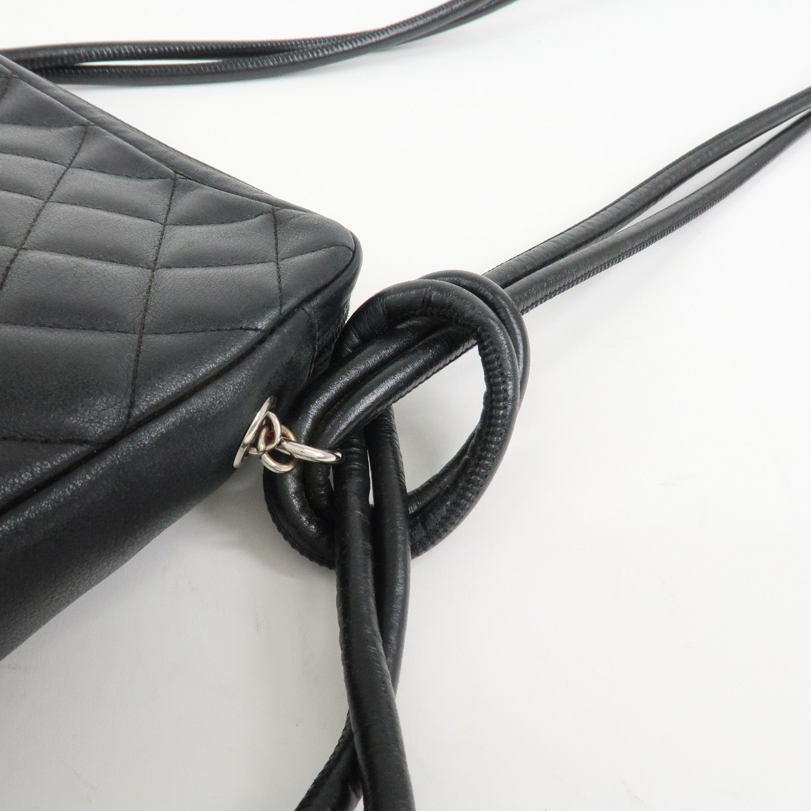 CHANEL Cambon Line Lambskin Medium Pochette Shoulder Bag A25178
