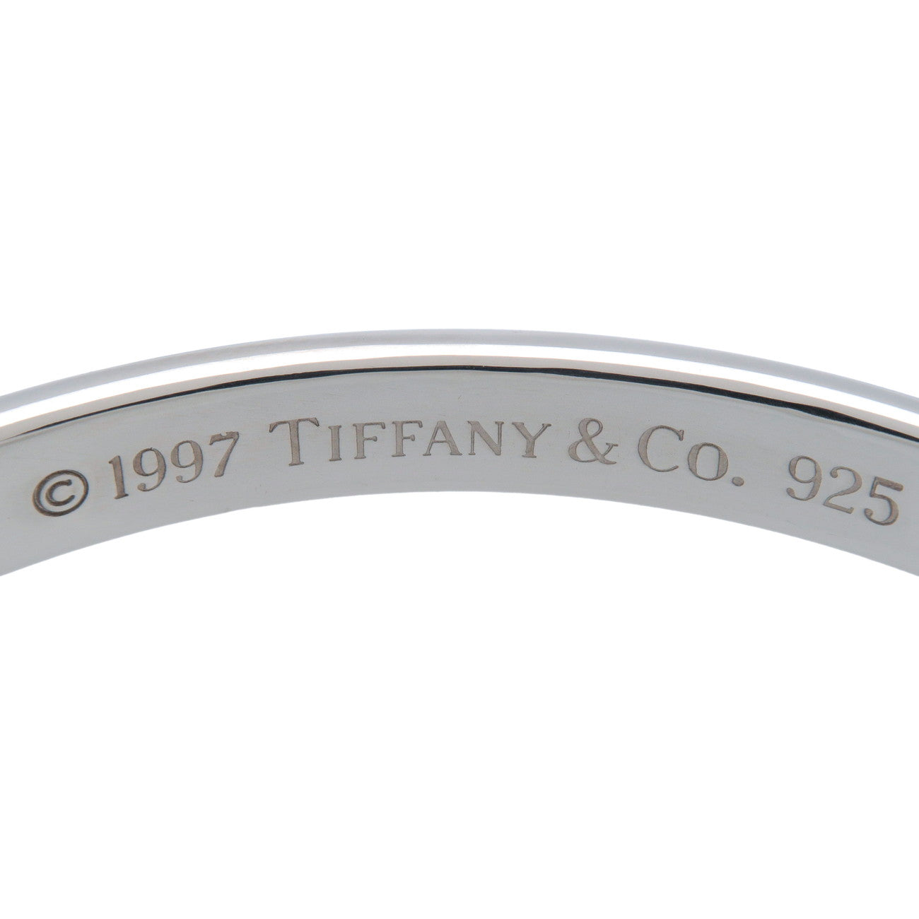 Tiffany & Co 1837 Narrow Bangle Bracelet SV925 Silver