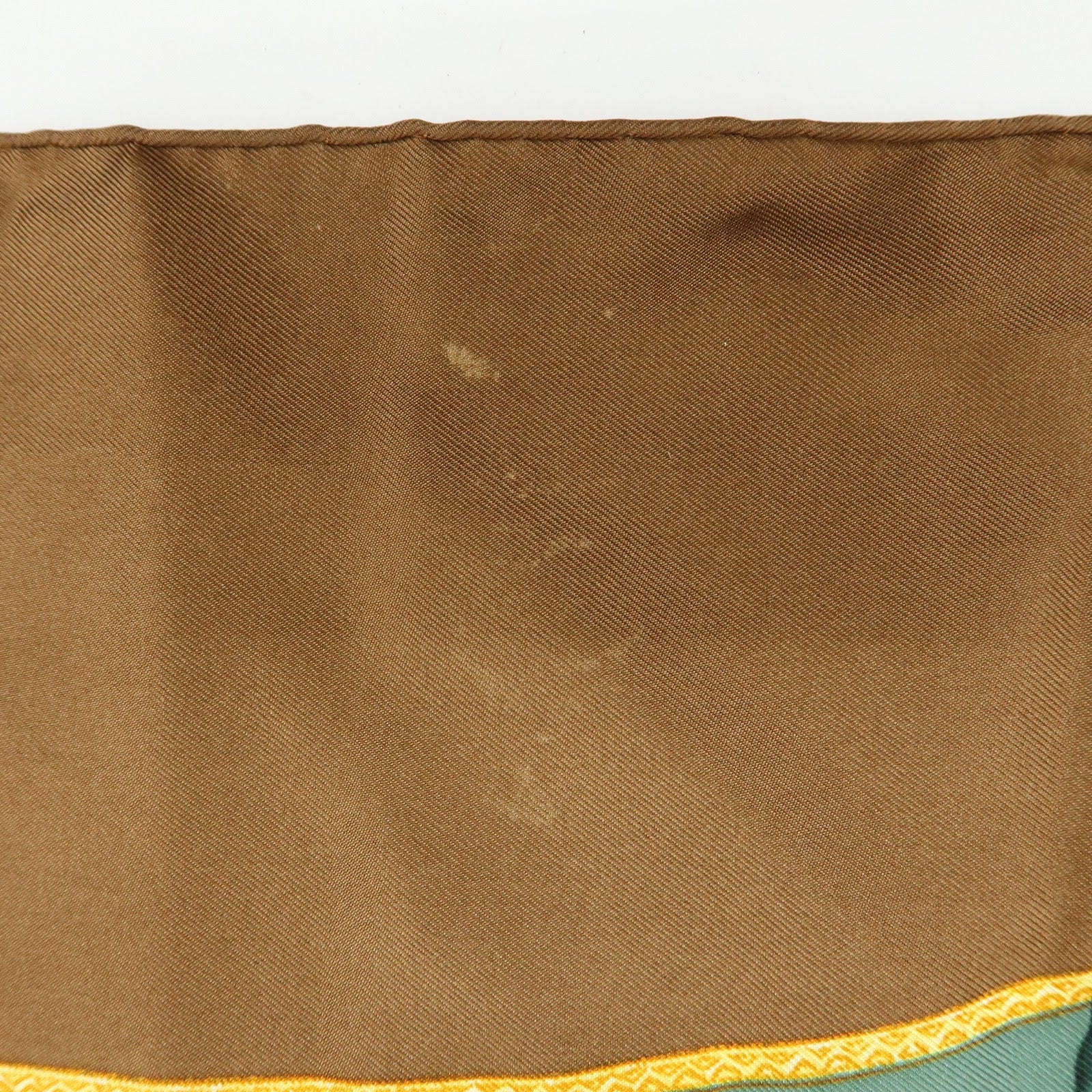 HERMES Carre 90 Set of 2 Silk 100% Scarf Black Gold Brown