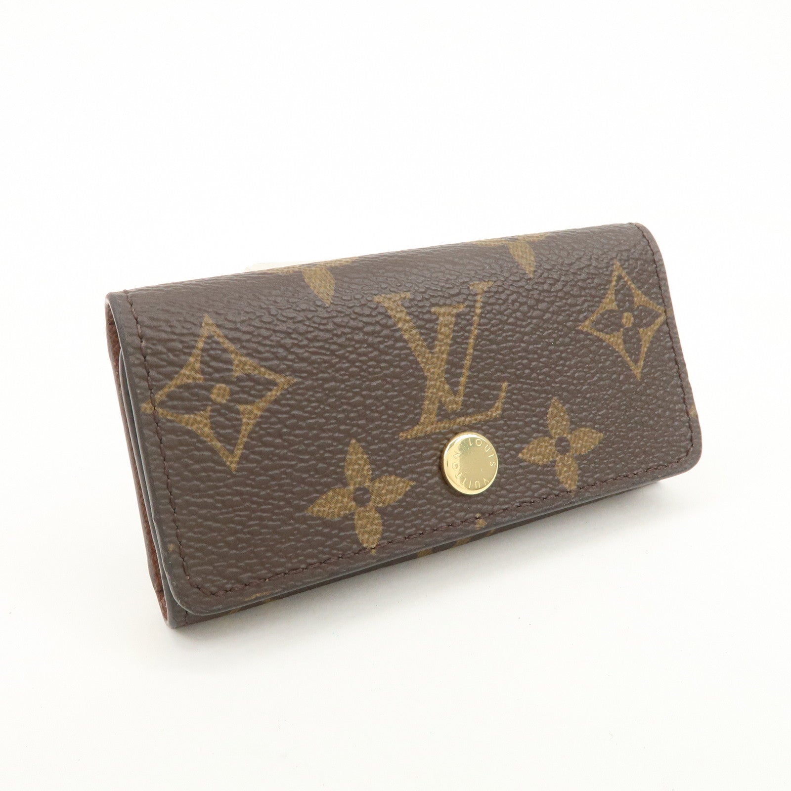 Louis Vuitton Monogram Multicles 4 Key Case Key Holder Brown M6263