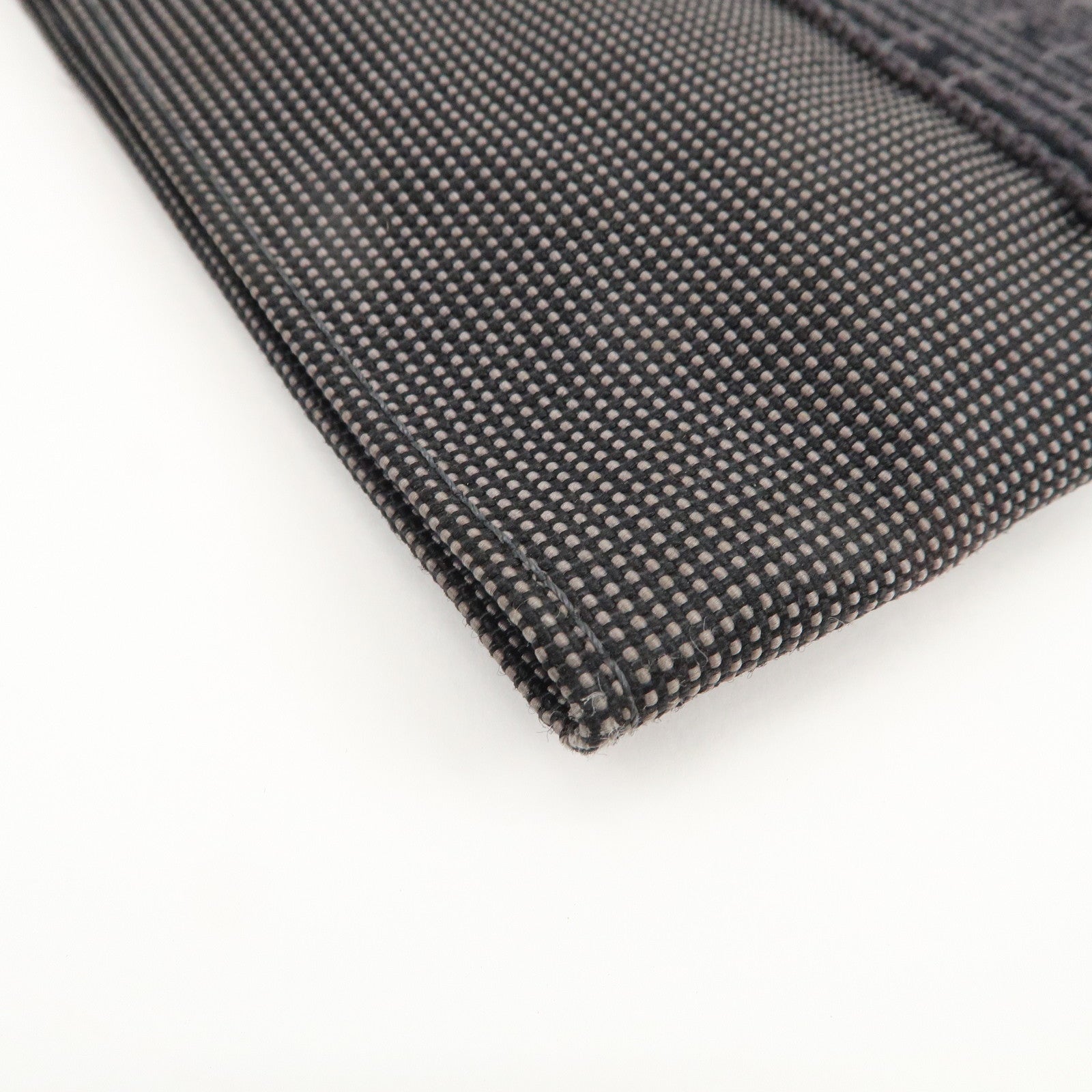 HERMES Herline Herbag Canvas Shoulder Bag Crossbody Bag Black