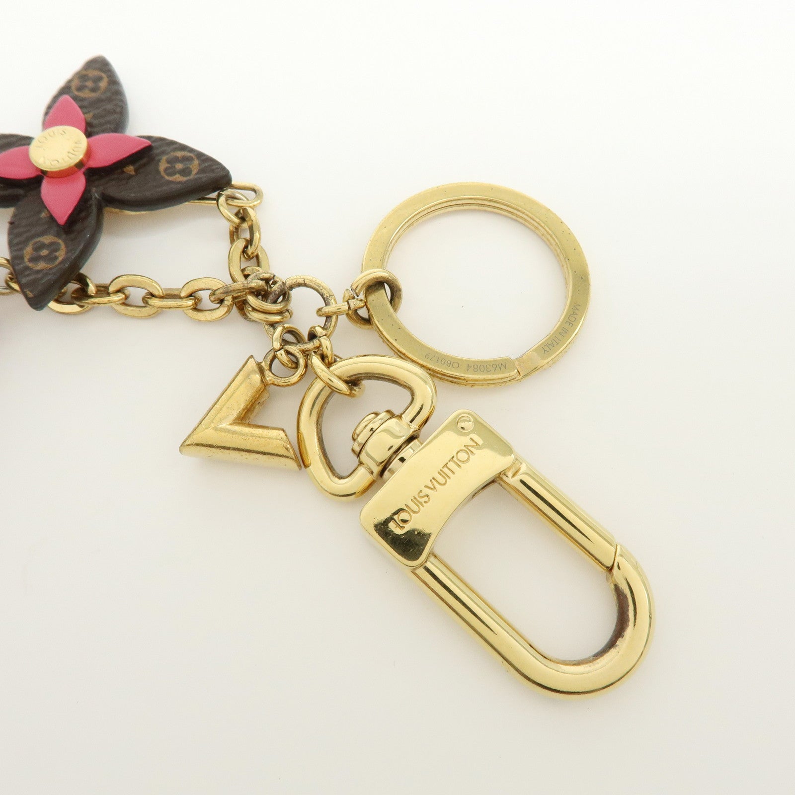 Louis Vuitton Porte Cles Blooming Flower Bag Charm Key Chain M63084