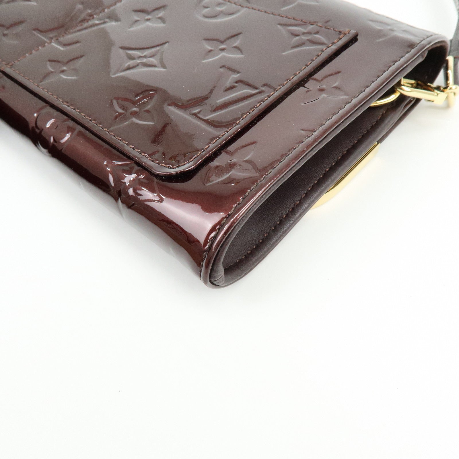 Louis Vuitton Monogram Vernis Leather Rossmore MM Hand Bag M91549