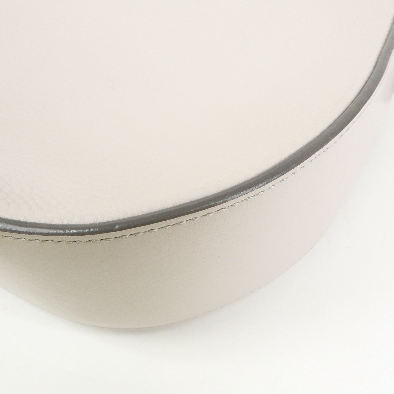 TOD'S OBOE Medium Leather Shoulder Bag Hand Bag Gray