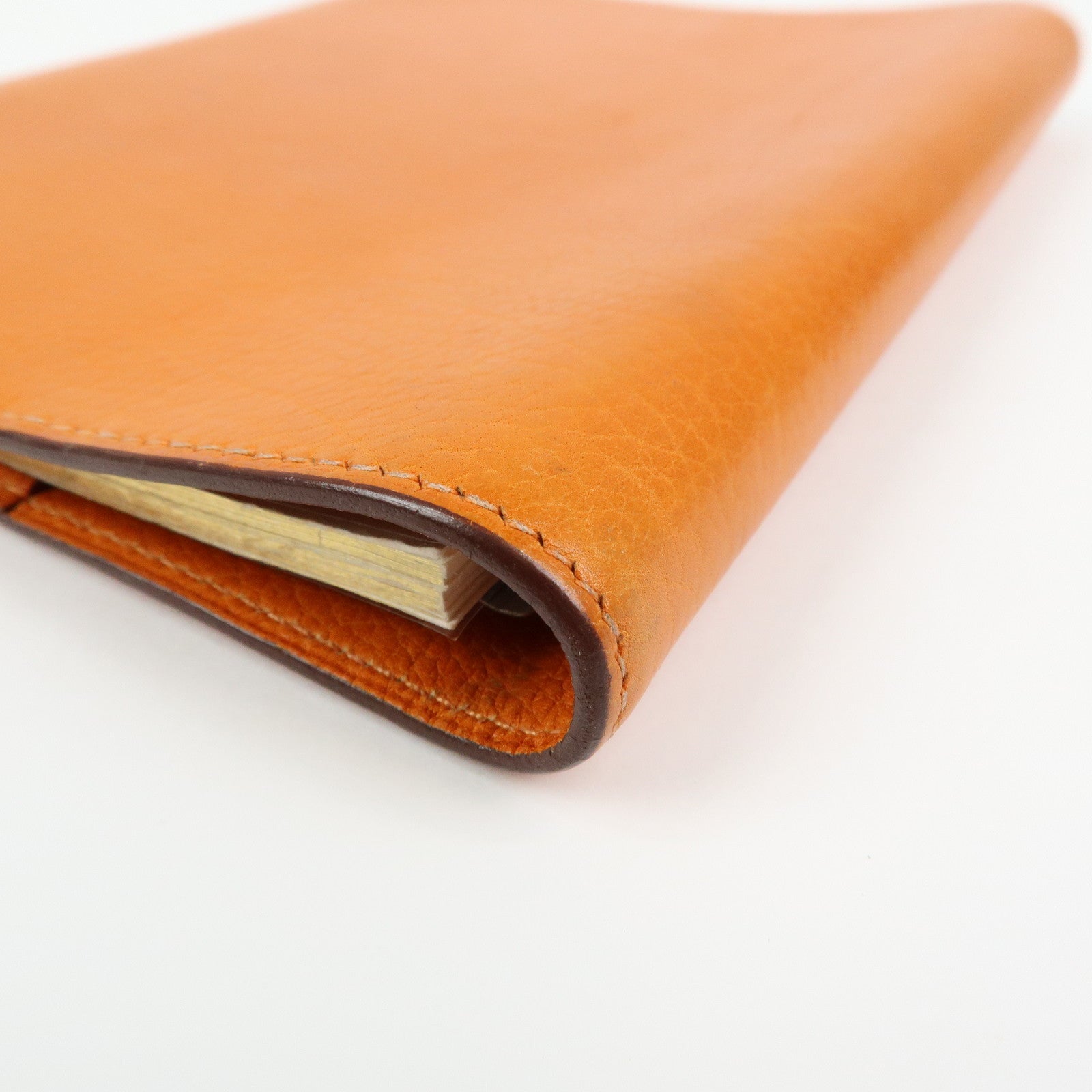 HERMES Togo Leather Agenda Cover Planner Cover □I Stamped Orange